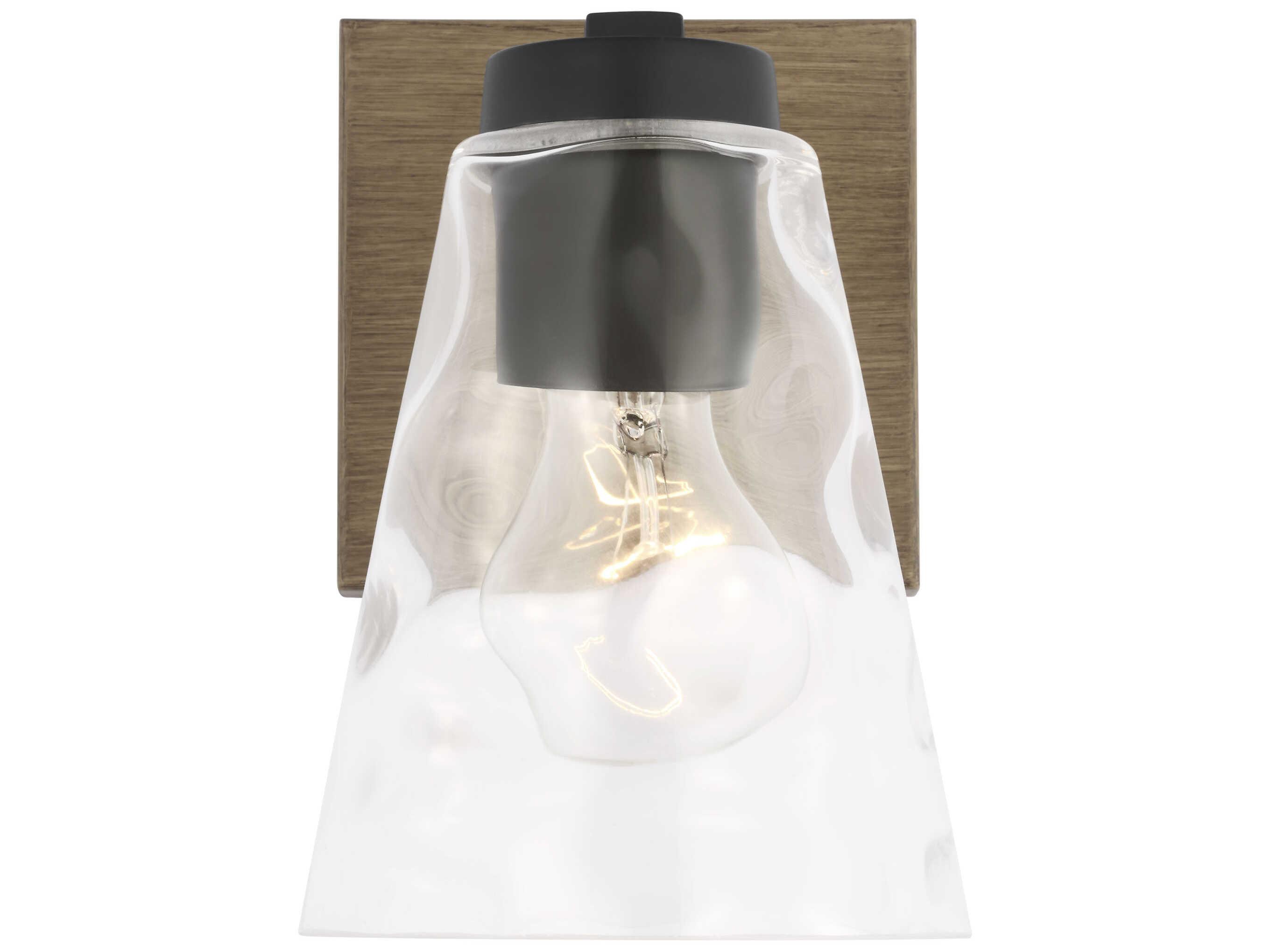 Generation Lighting Dunton 1-Light Midnight Black Brown Vanity Light