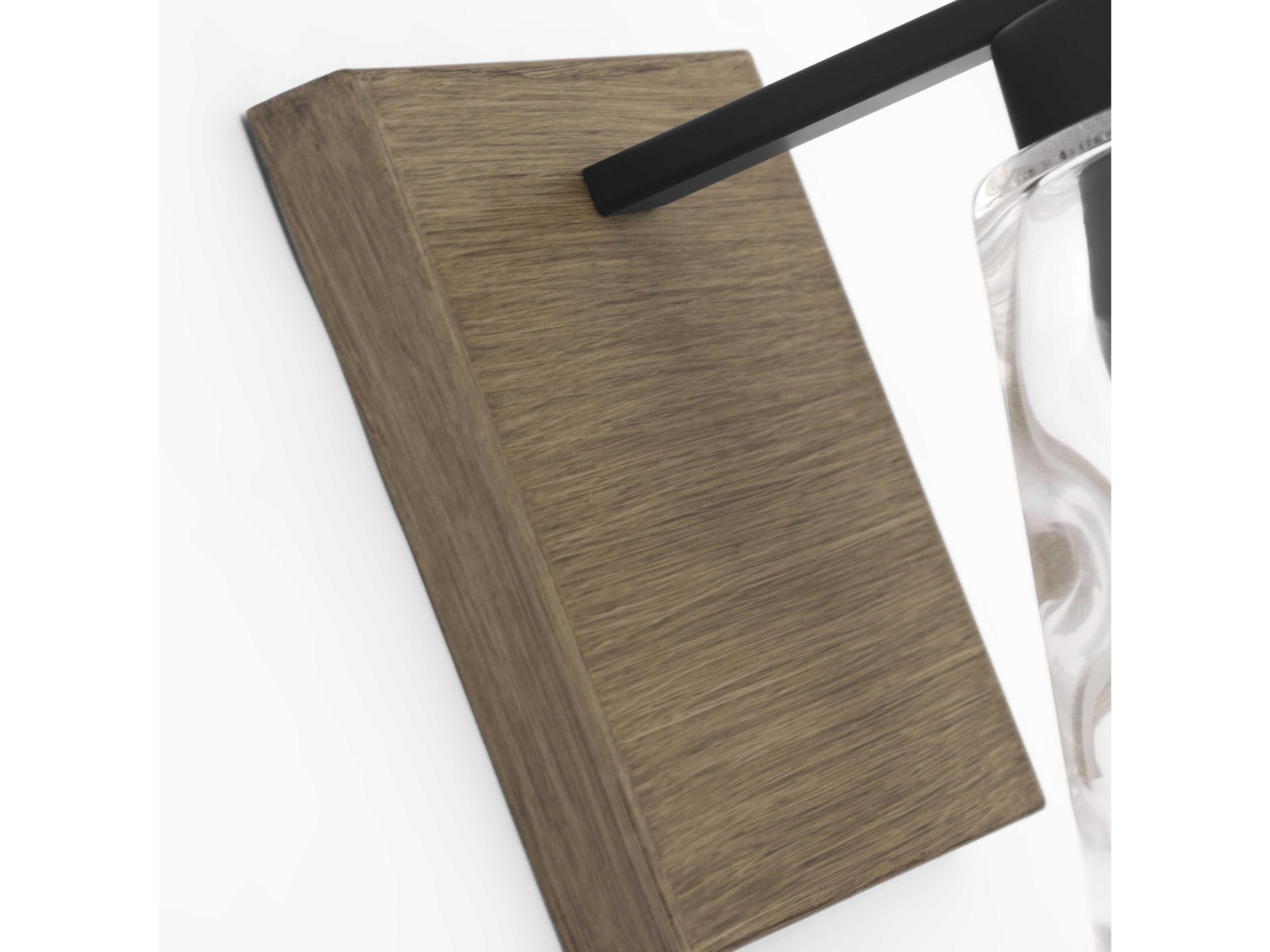 Generation Lighting Dunton 1-Light Midnight Black Brown Vanity Light