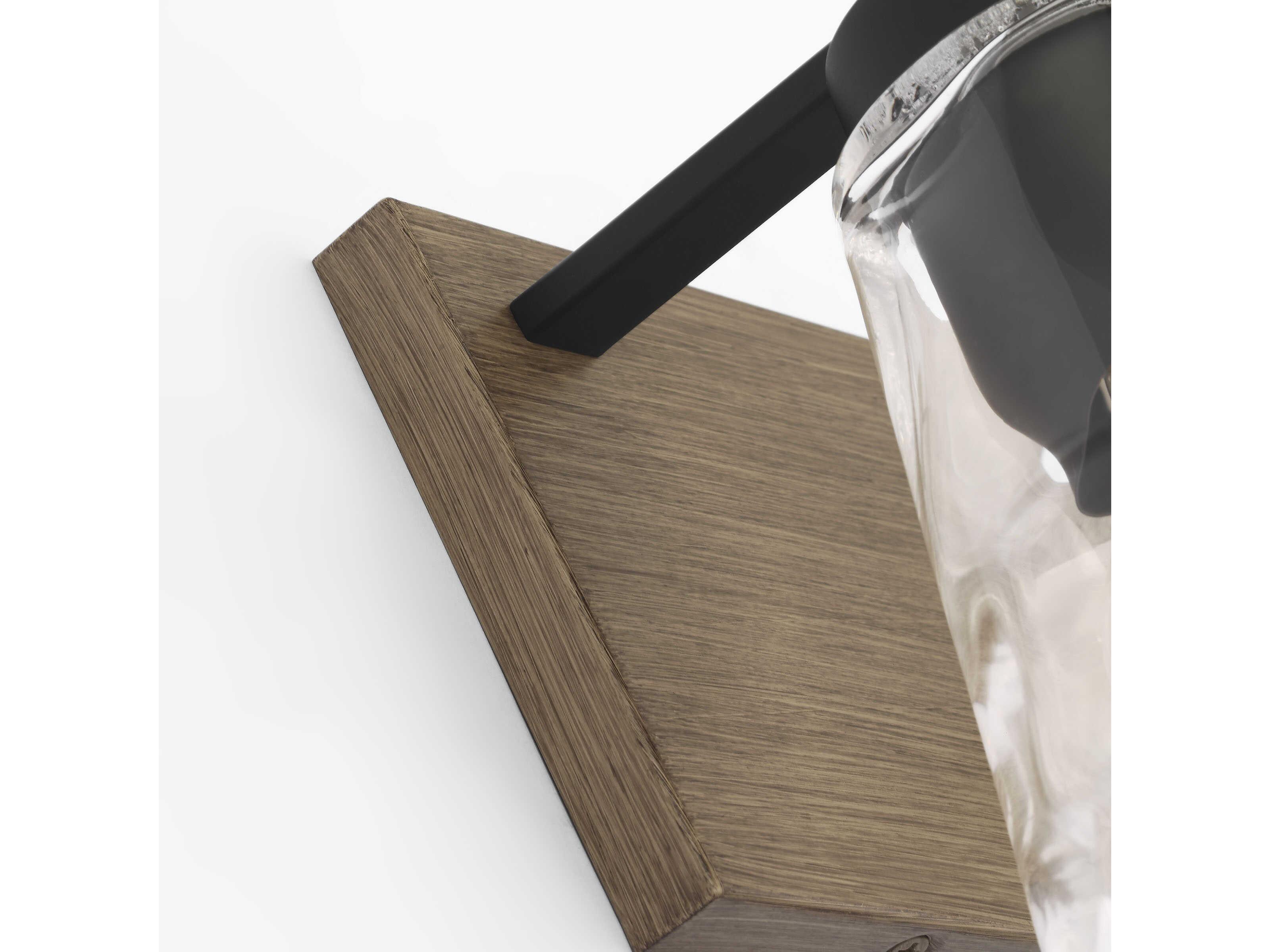 Generation Lighting Dunton 2-Light Midnight Black Brown Vanity Light