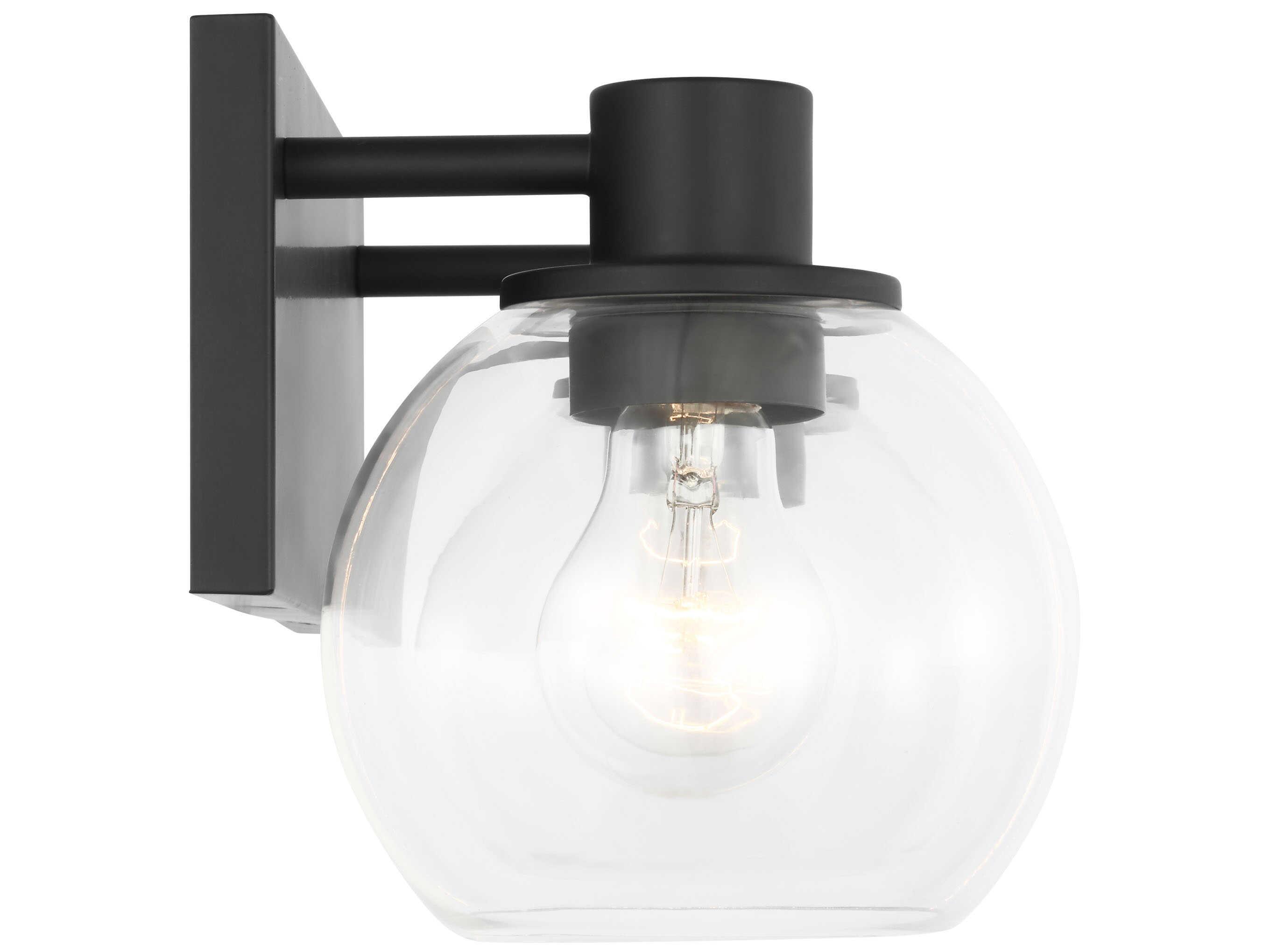 Generation Lighting Rito 2-Light Midnight Black Vanity Light