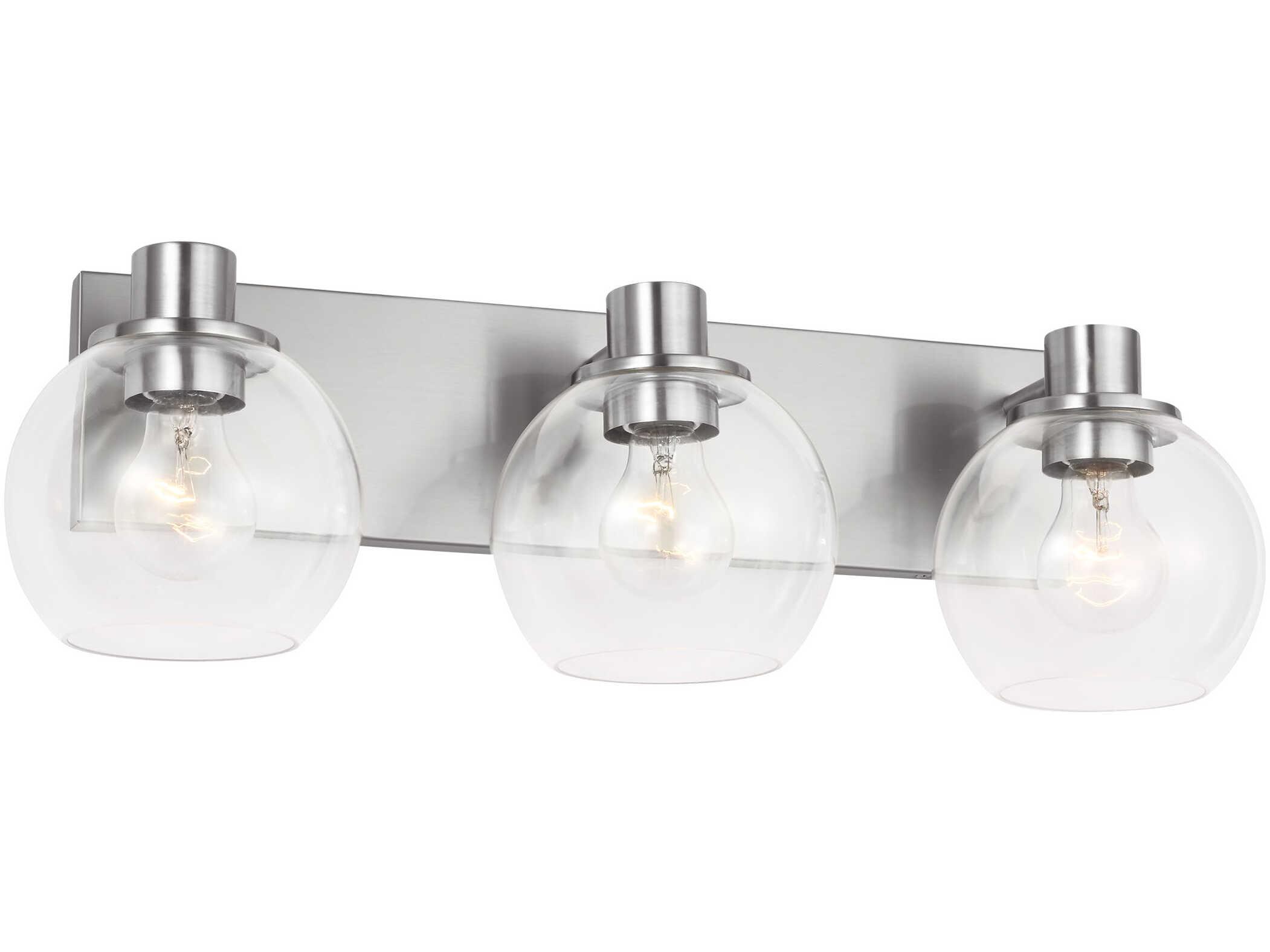 Generation Lighting Rito 3-Light Brushed Nickel Vanity Light