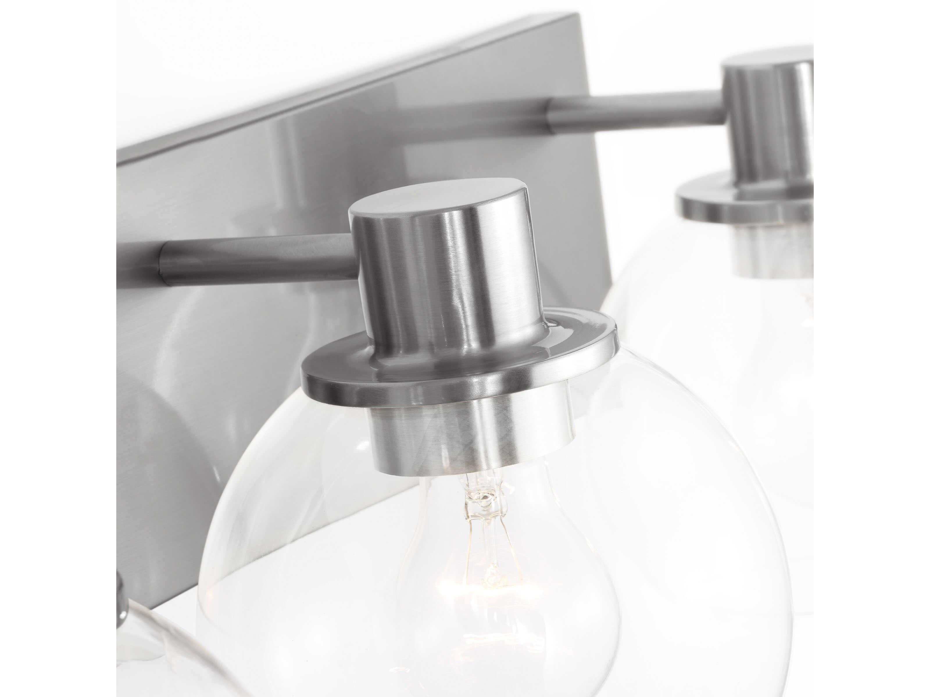 Generation Lighting Rito 3-Light Brushed Nickel Vanity Light