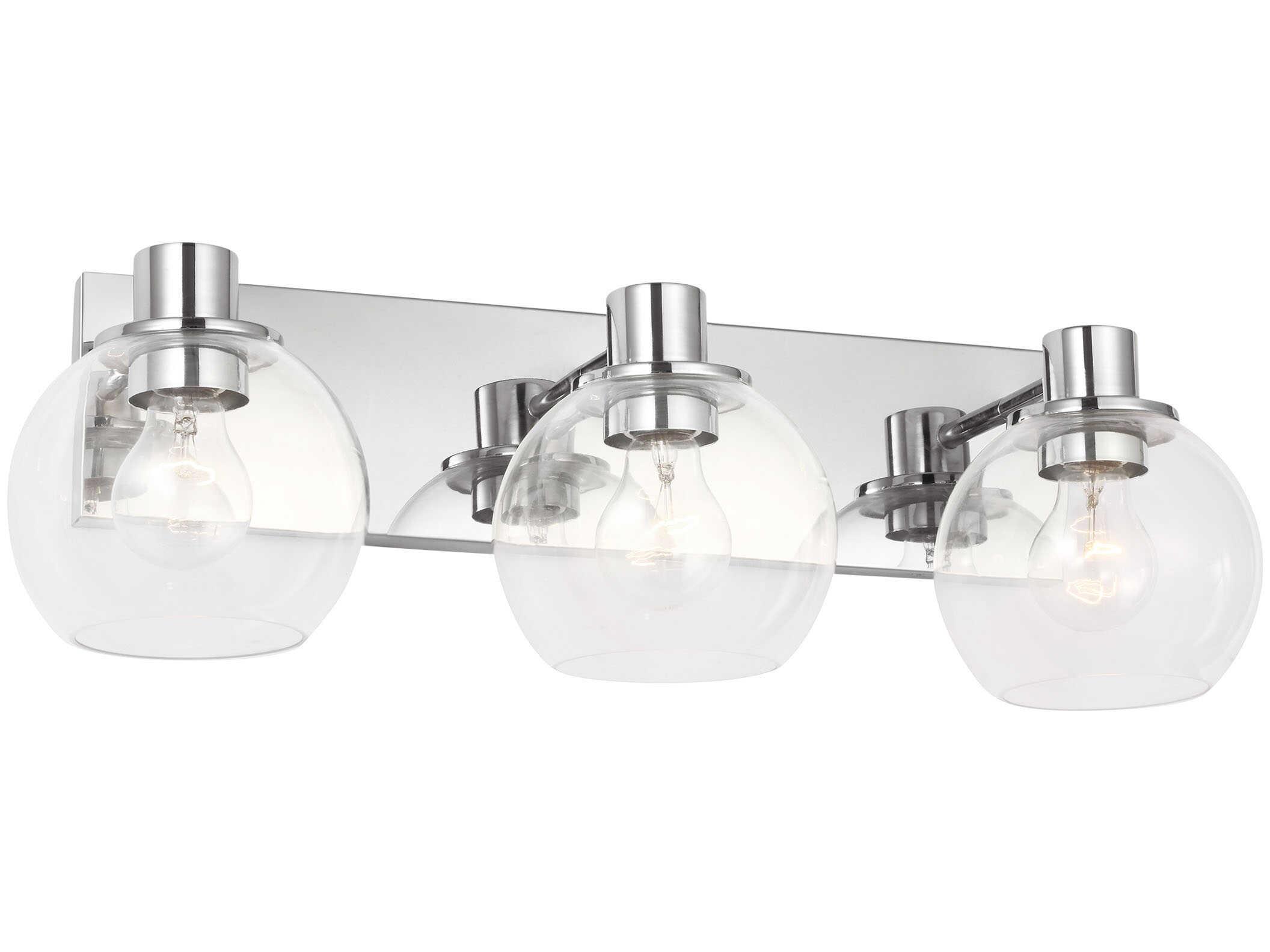Generation Lighting Rito 3-Light Chrome Vanity Light