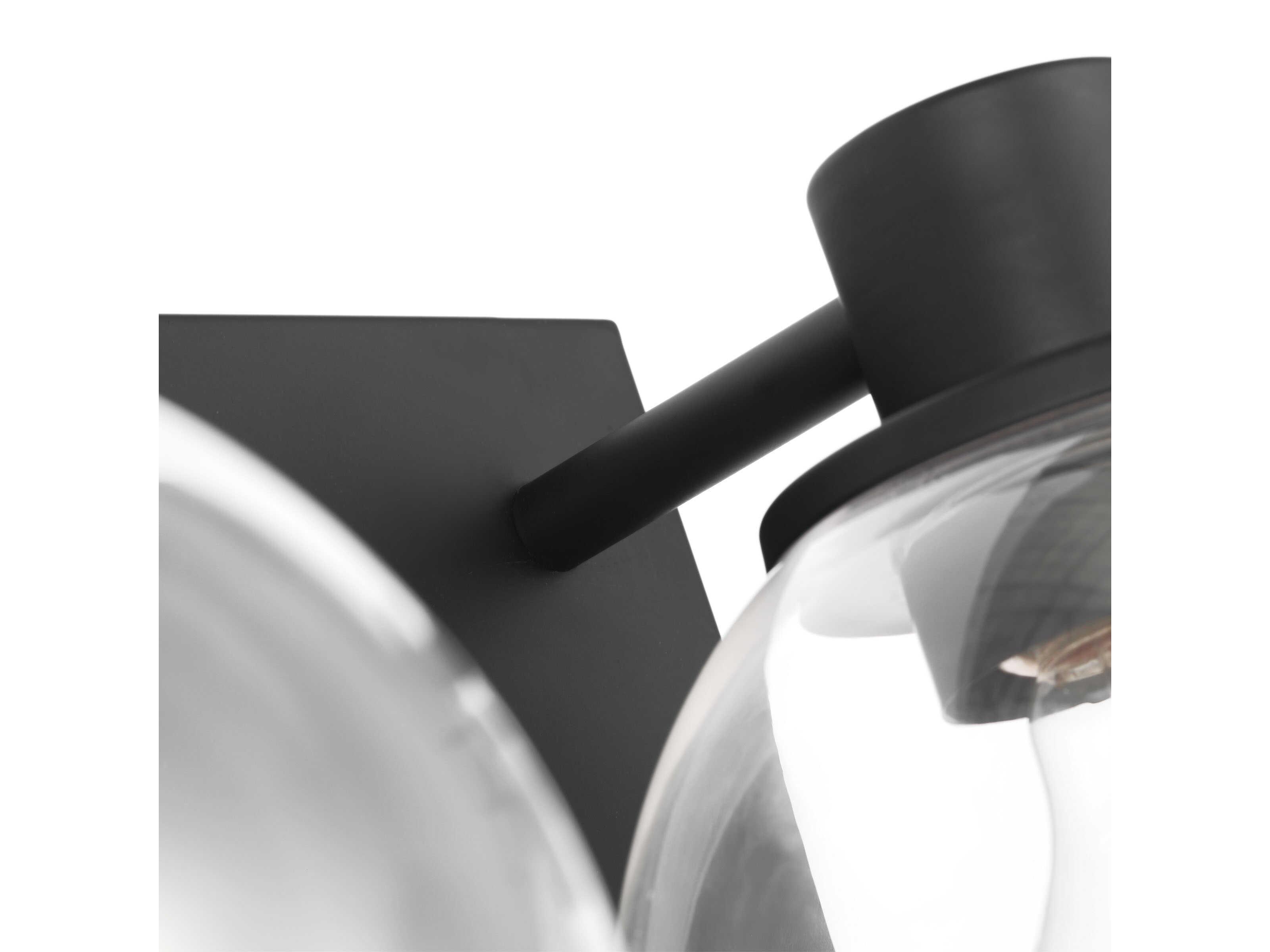 Generation Lighting Rito 3-Light Midnight Black Vanity Light