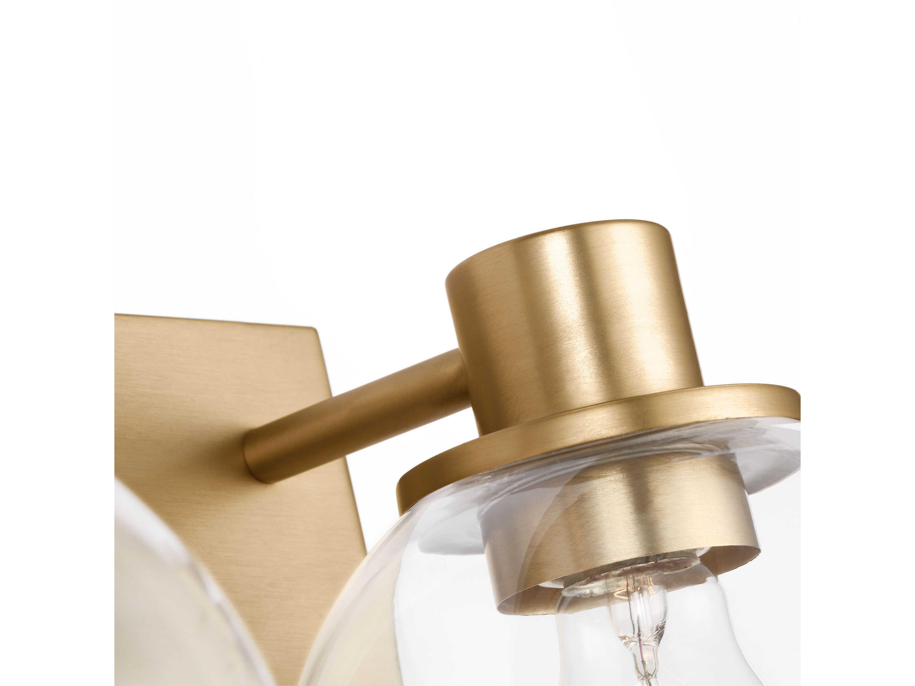 Generation Lighting Rito 3-Light Satin Brass Vanity Light