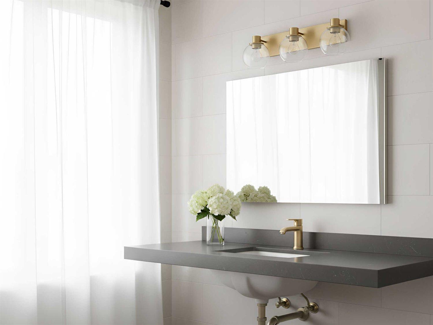 Generation Lighting Rito 3-Light Satin Brass Vanity Light