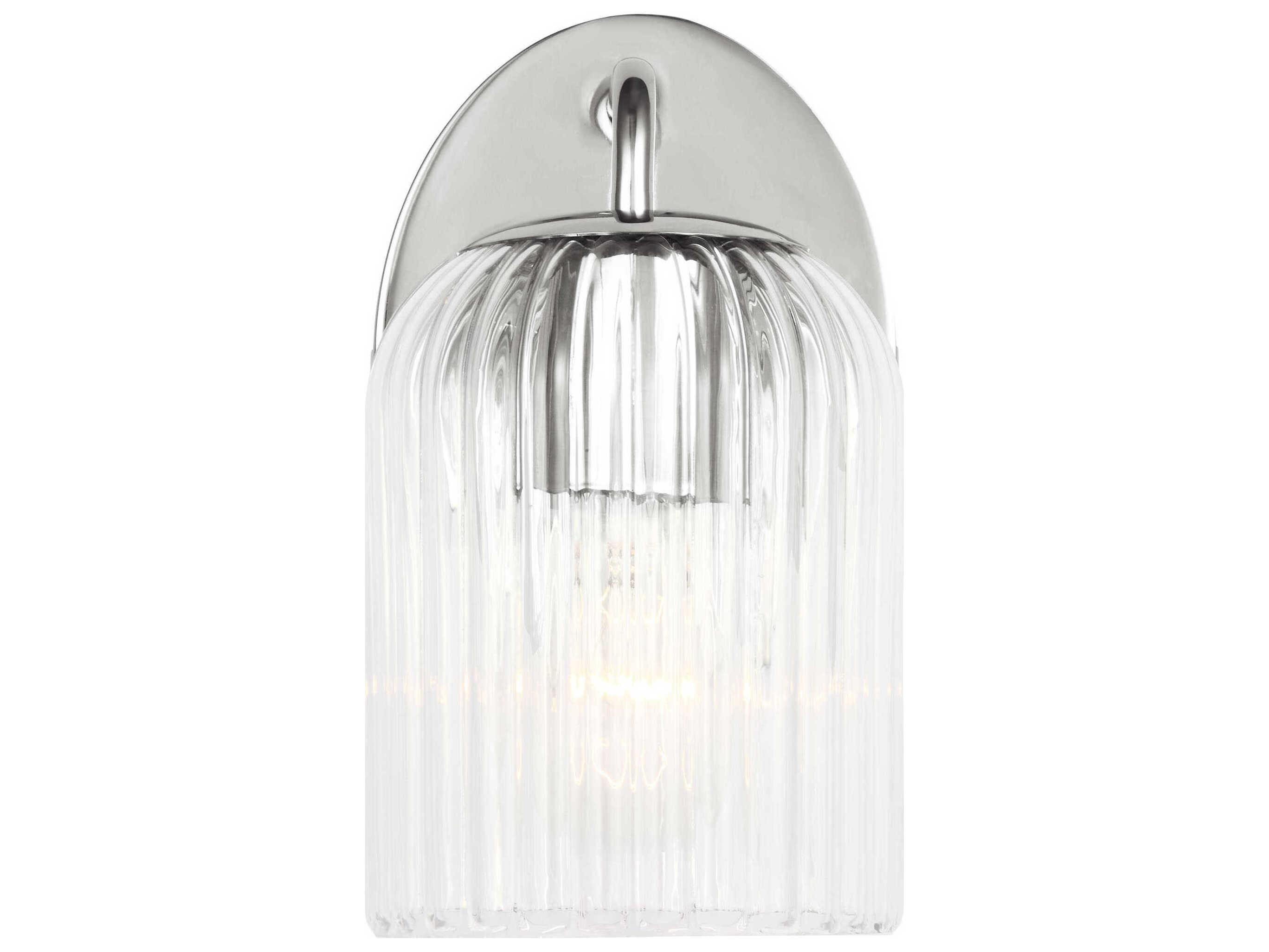 Generation Lighting Eisele 1-Light Chrome Nickel Wall Sconce