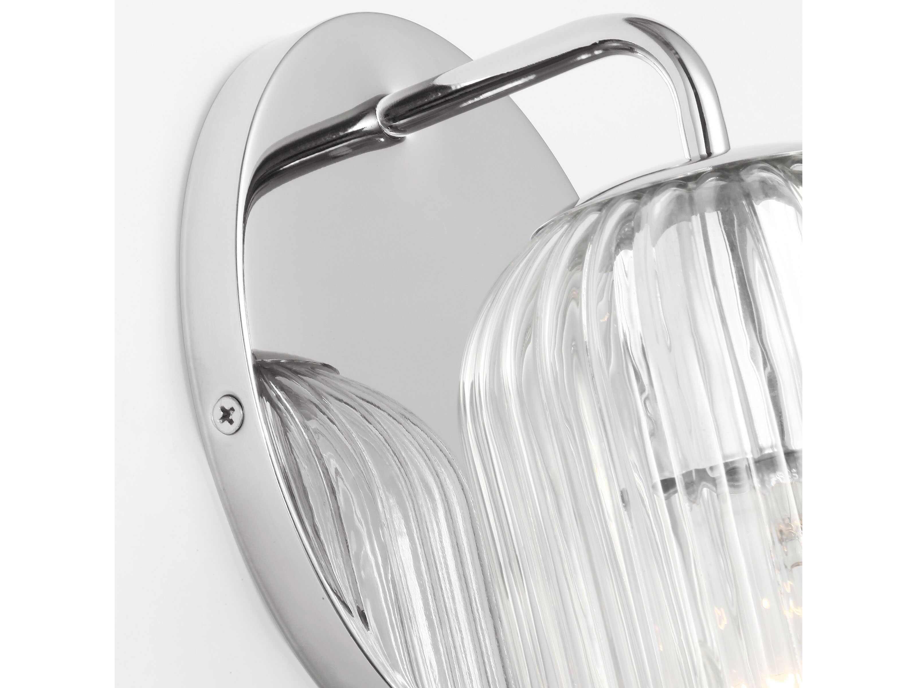 Generation Lighting Eisele 1-Light Chrome Nickel Wall Sconce
