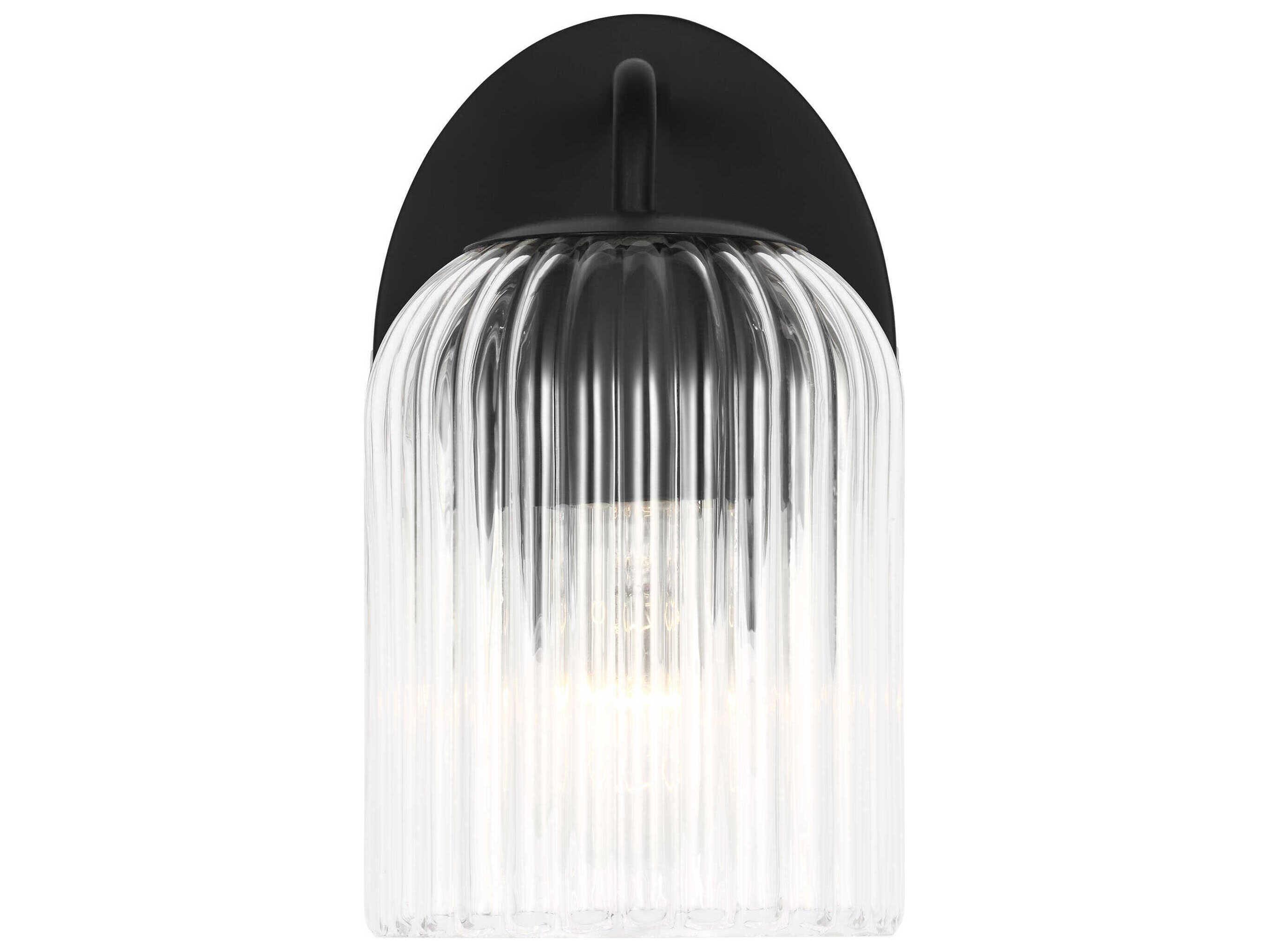 Generation Lighting Eisele 1-Light Midnight Black Wall Sconce