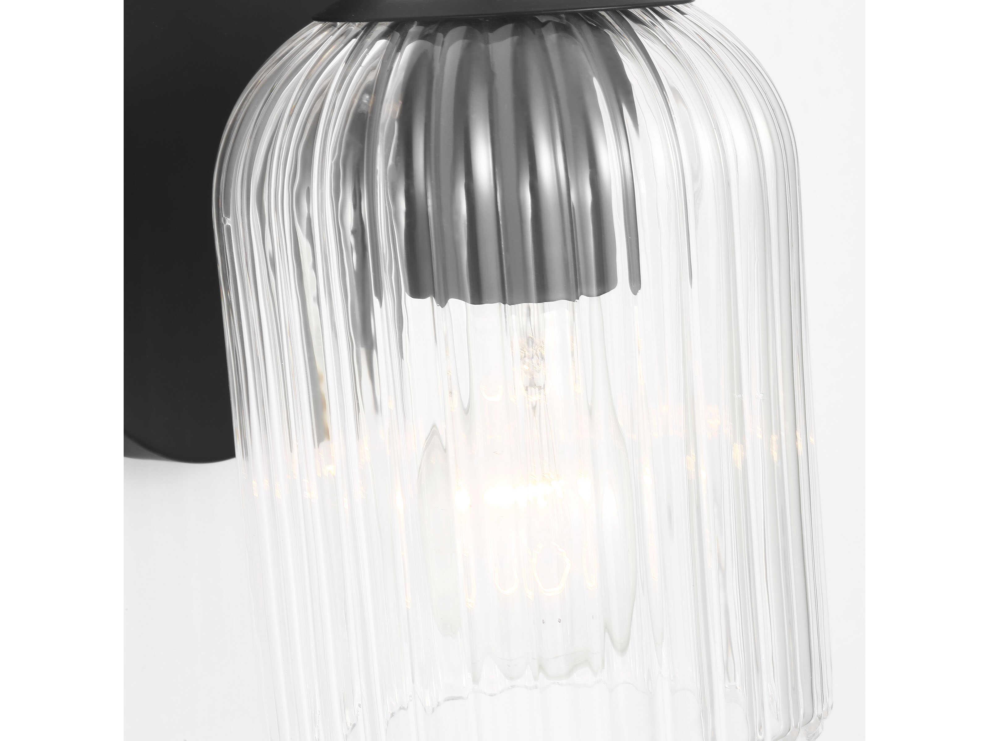 Generation Lighting Eisele 1-Light Midnight Black Wall Sconce