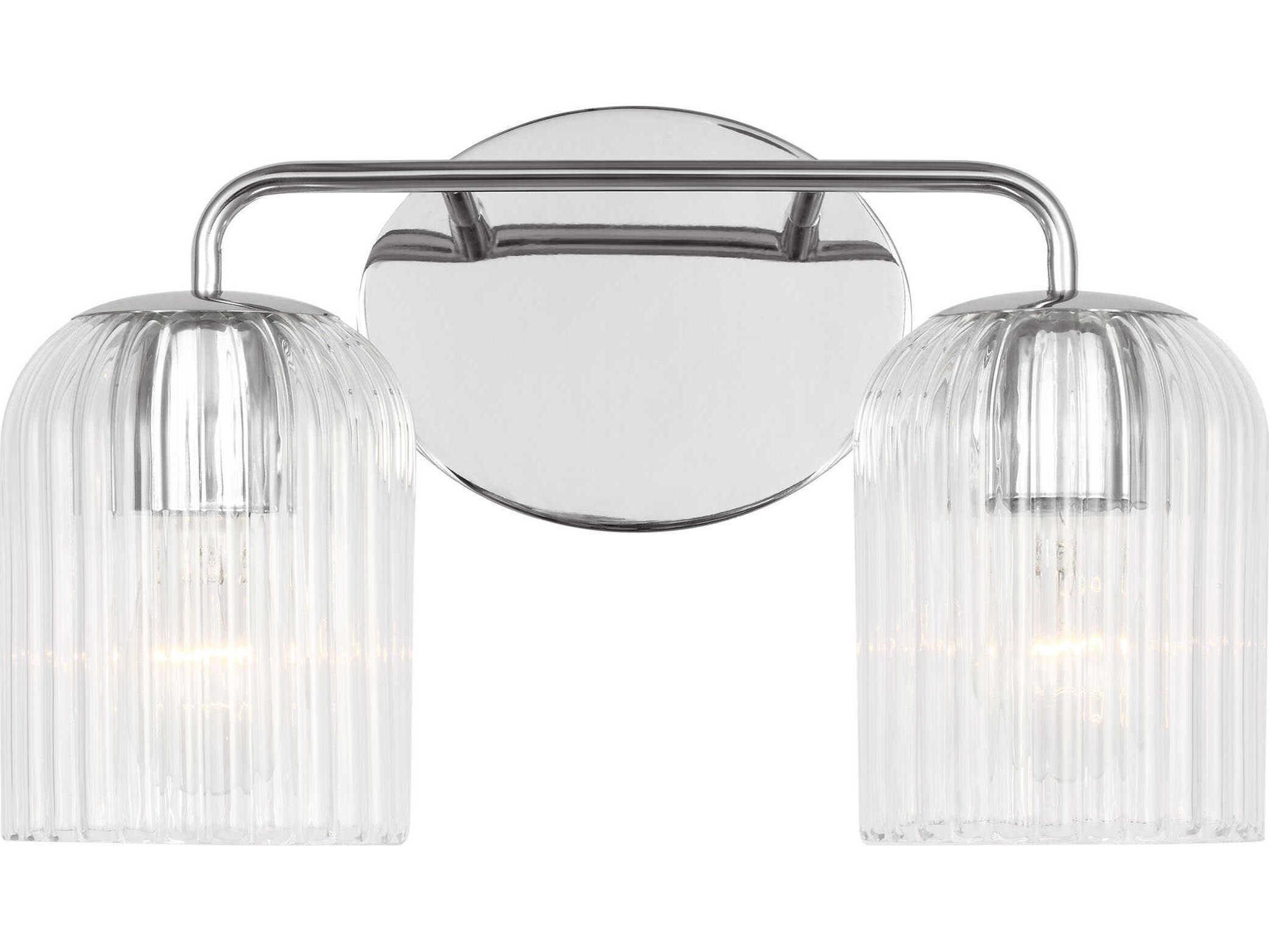 Generation Lighting Eisele 2-Light Chrome Nickel Vanity Light