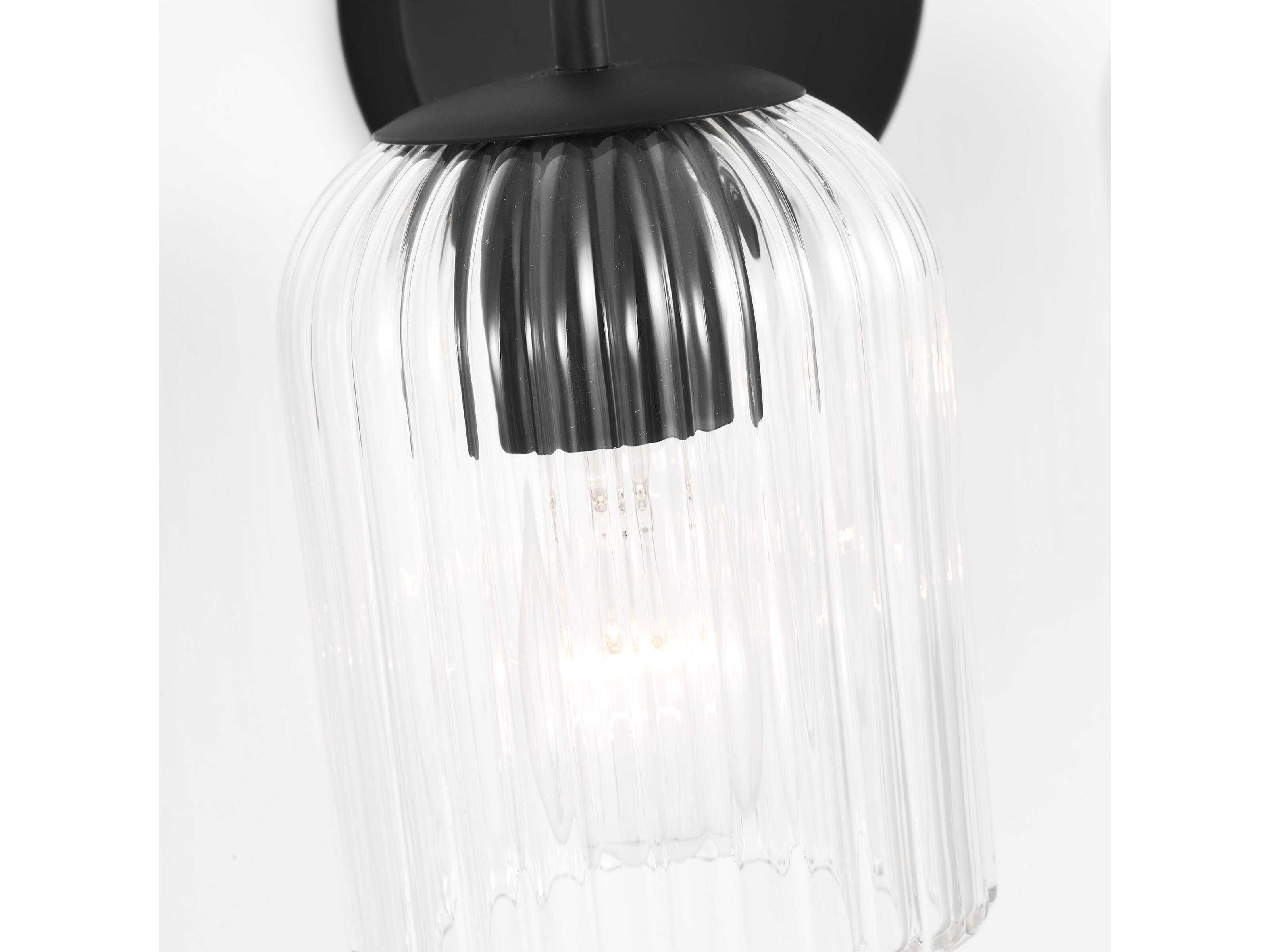Generation Lighting Eisele 2-Light Midnight Black Vanity Light