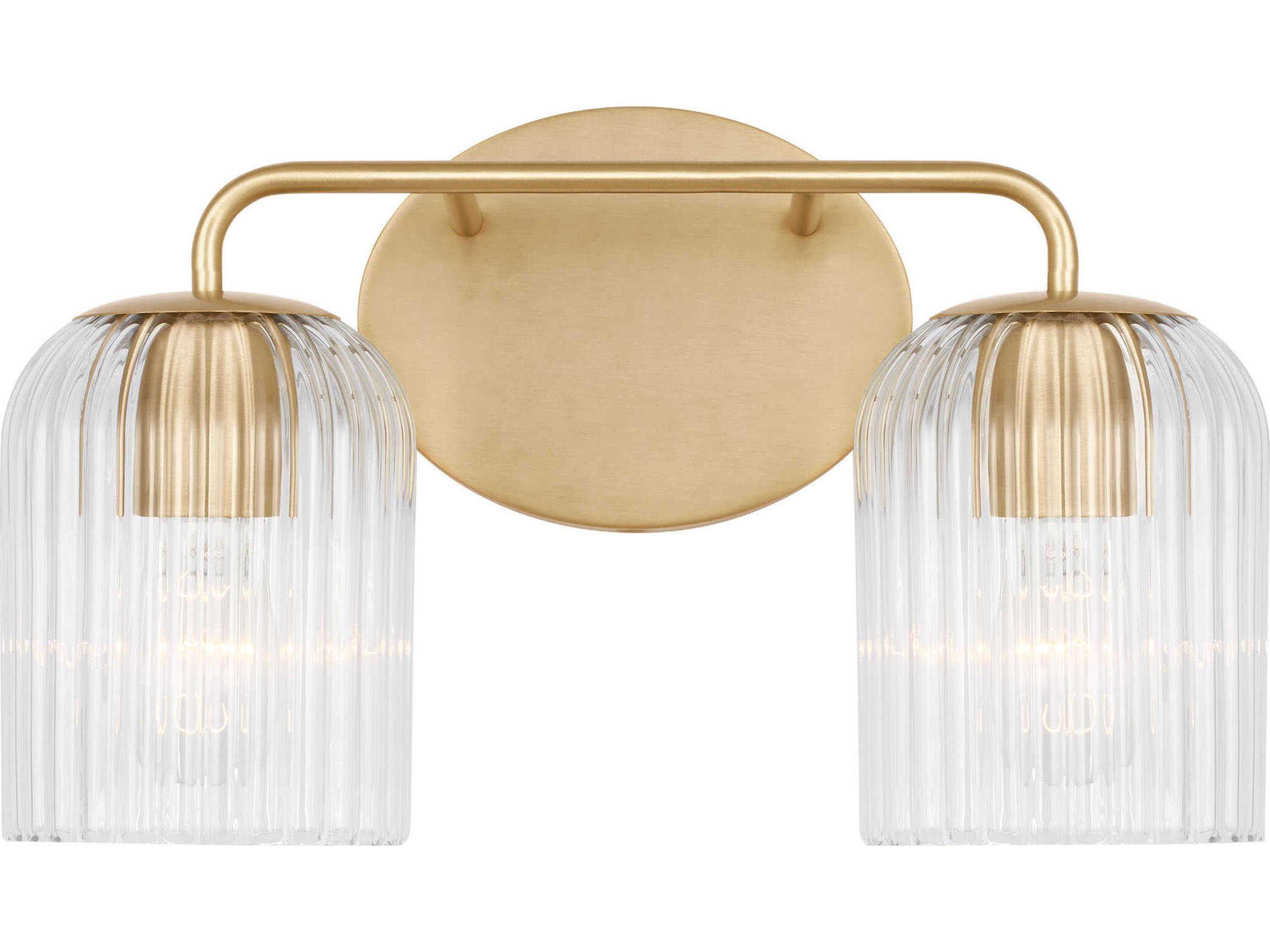 Generation Lighting Eisele 2-Light Satin Brass Vanity Light