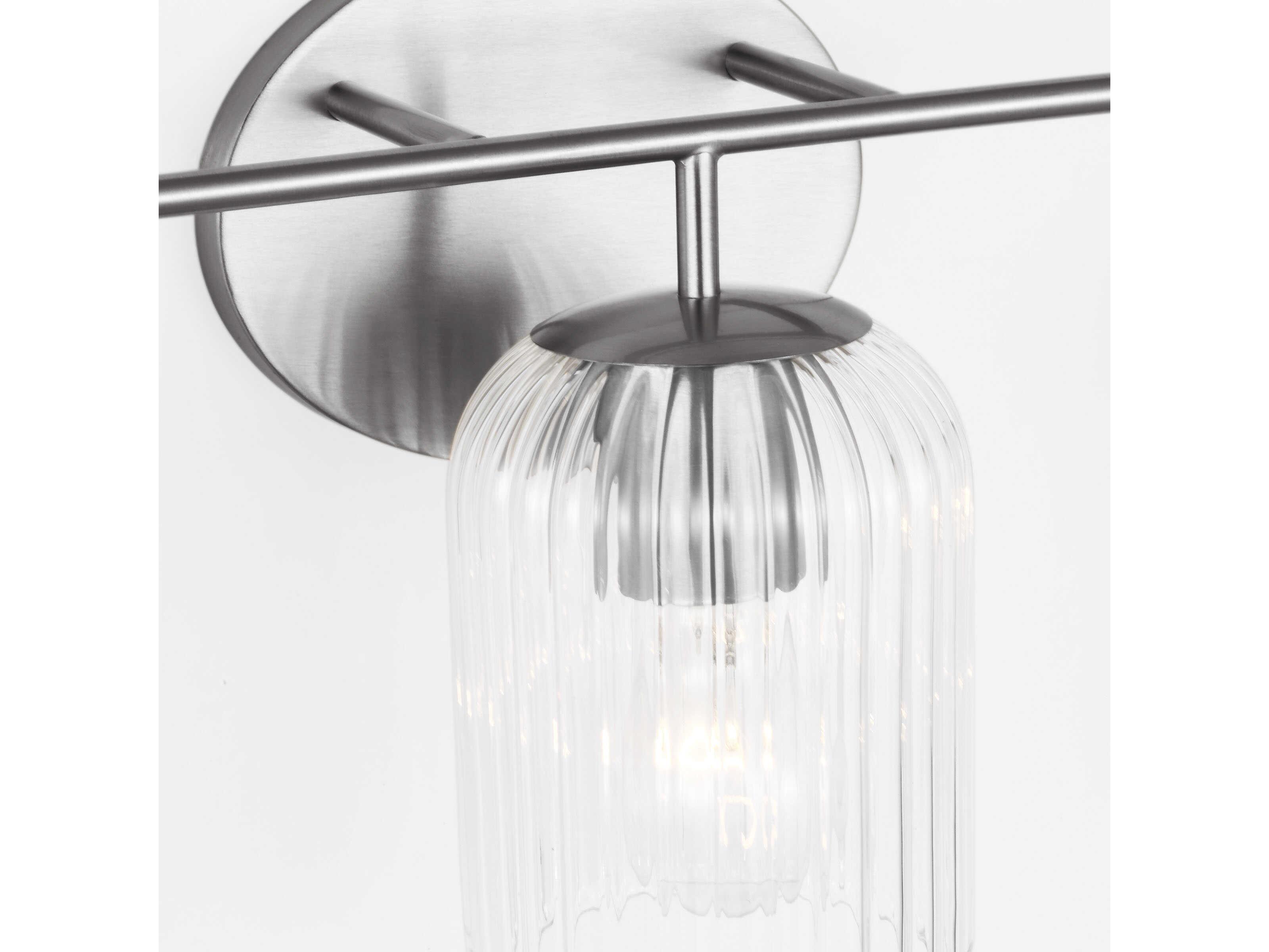 Generation Lighting Eisele 3-Light Brushed Nickel Vanity Light