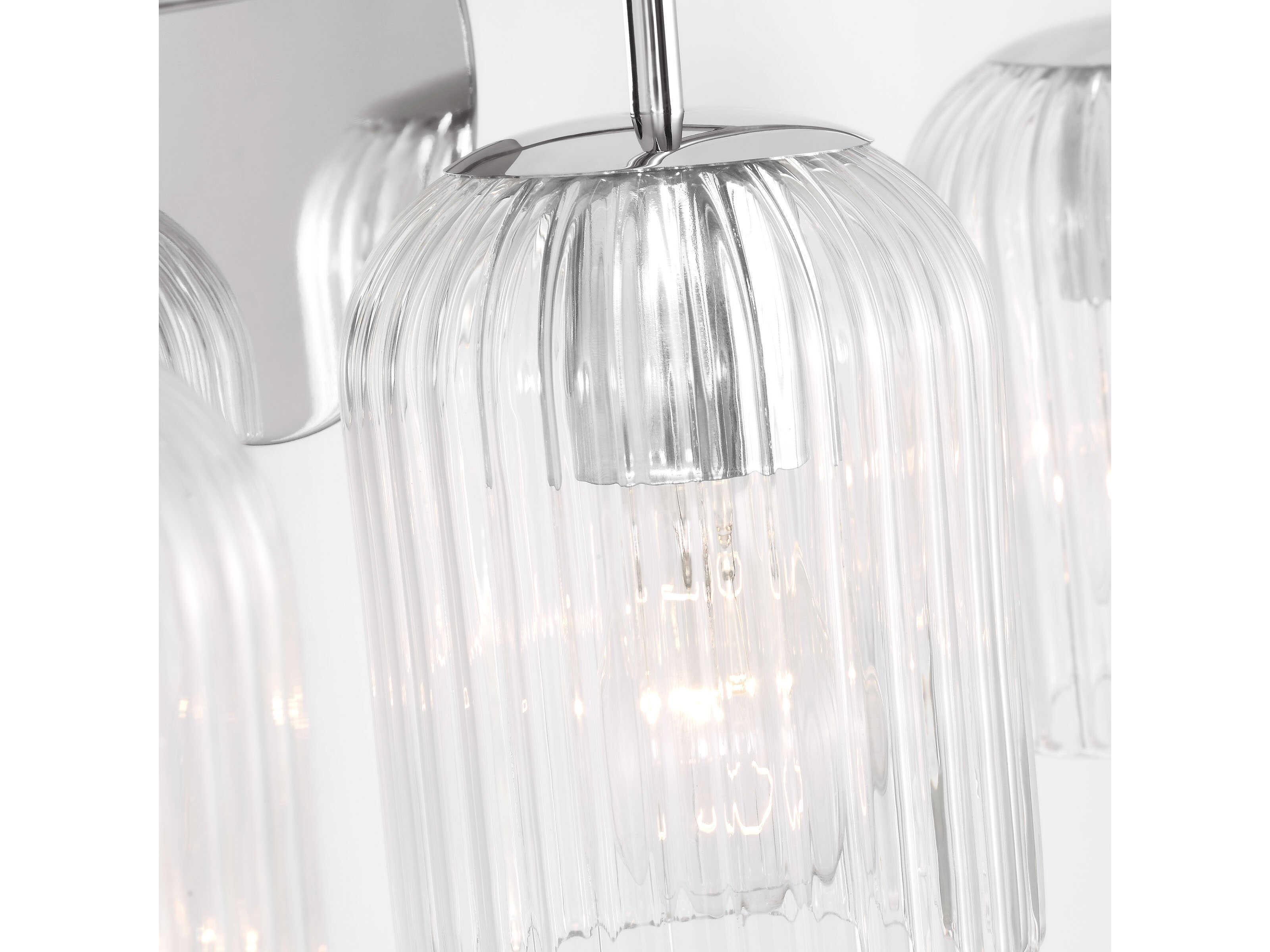 Generation Lighting Eisele 3-Light Chrome Nickel Vanity Light