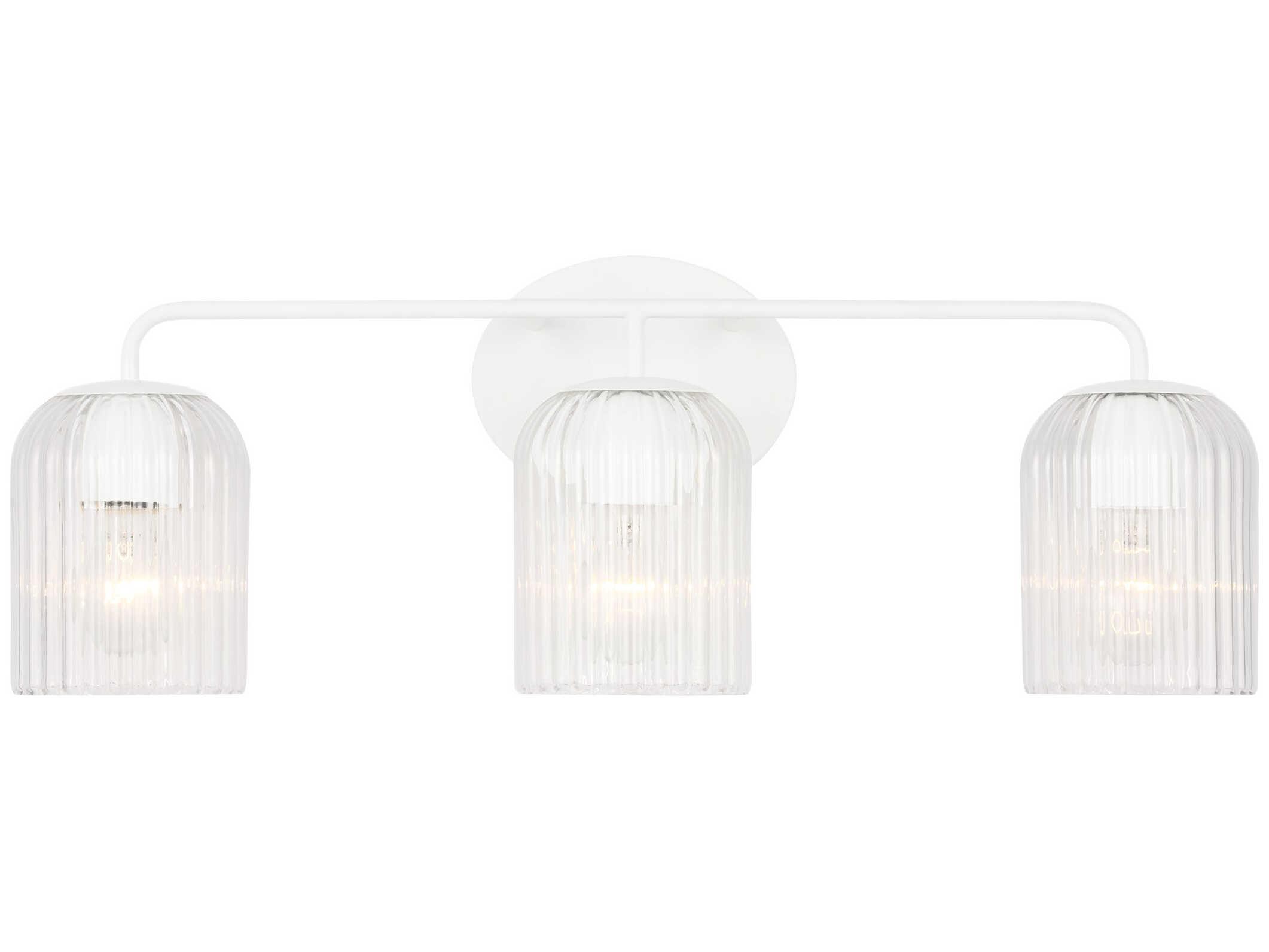 Generation Lighting Eisele 3-Light Matte White Vanity Light