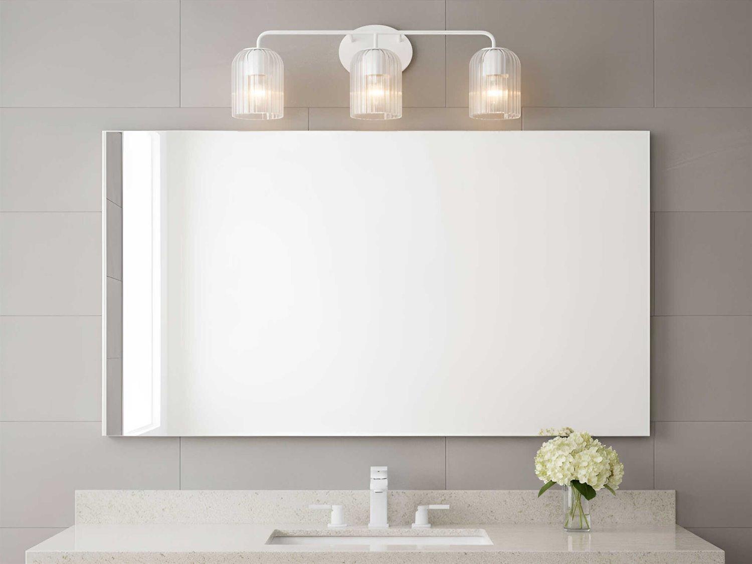 Generation Lighting Eisele 3-Light Matte White Vanity Light