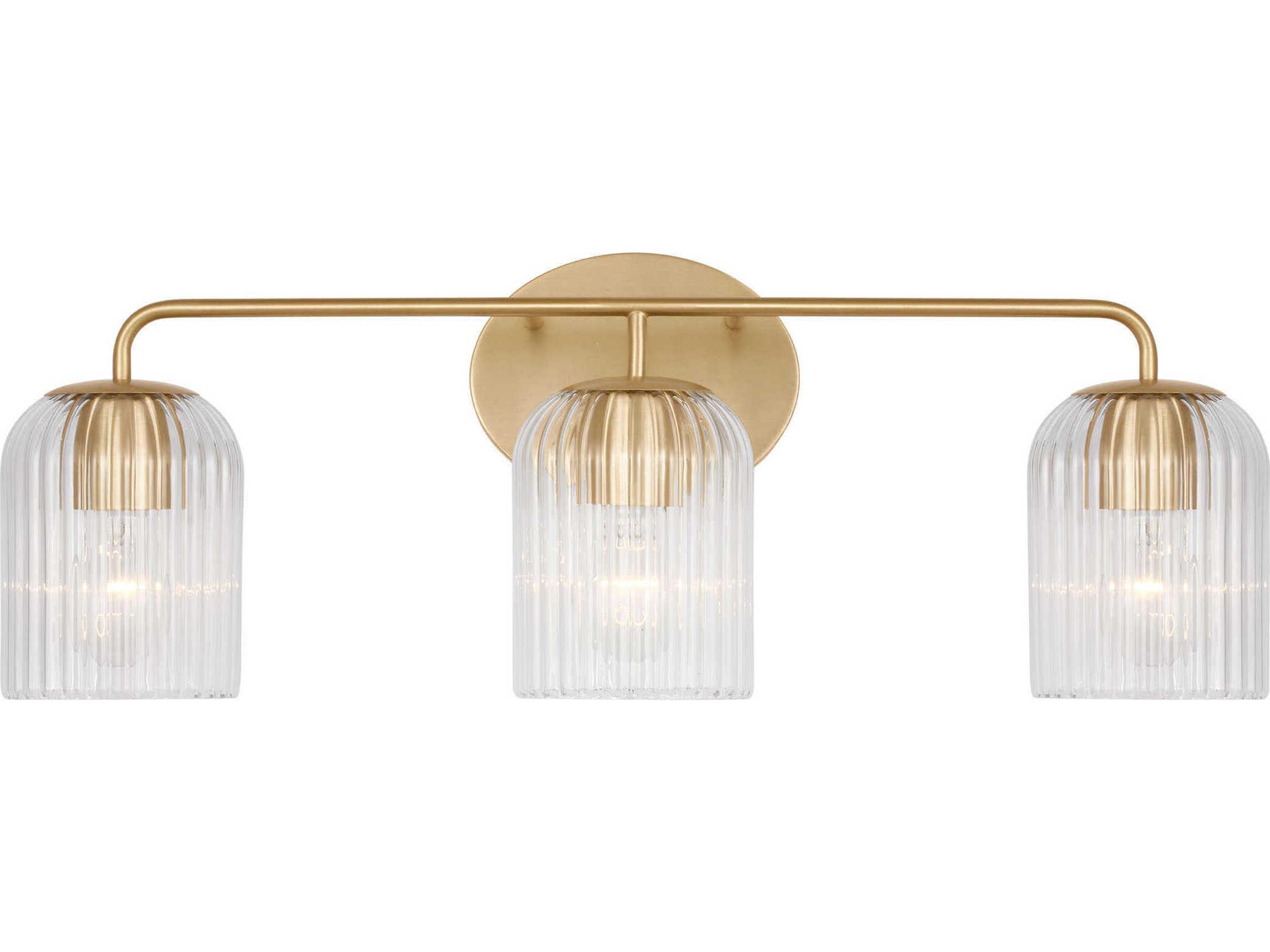 Generation Lighting Eisele 3-Light Satin Brass Vanity Light