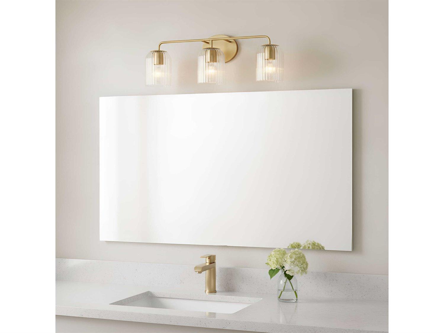 Generation Lighting Eisele 3-Light Satin Brass Vanity Light