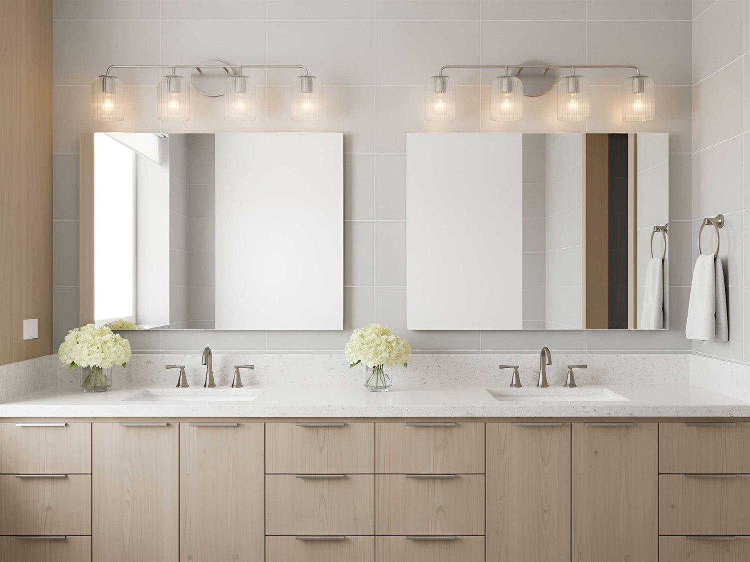 Generation Lighting Eisele 4-Light Brushed Nickel Vanity Light