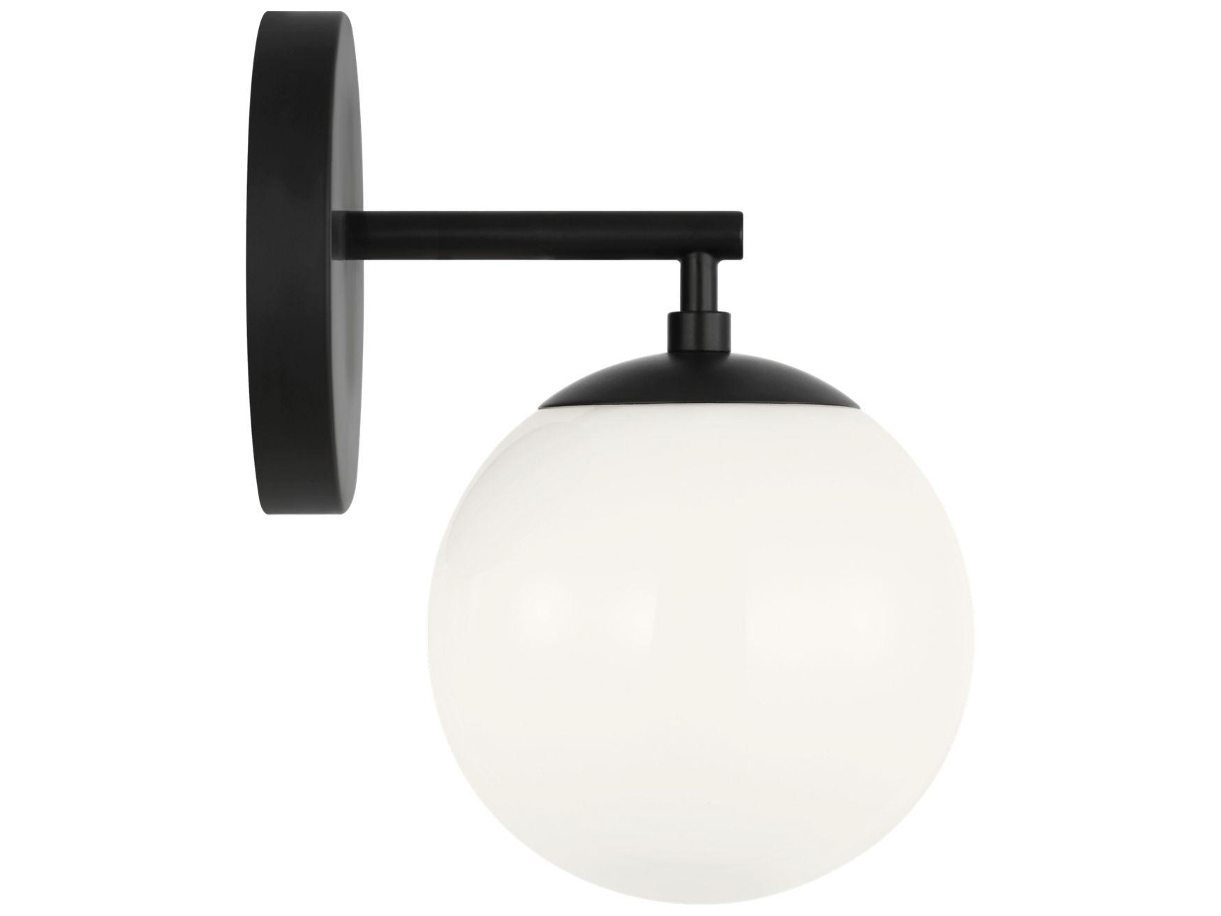 Generation Lighting Nube 1-Light Midnight Black Wall Sconce