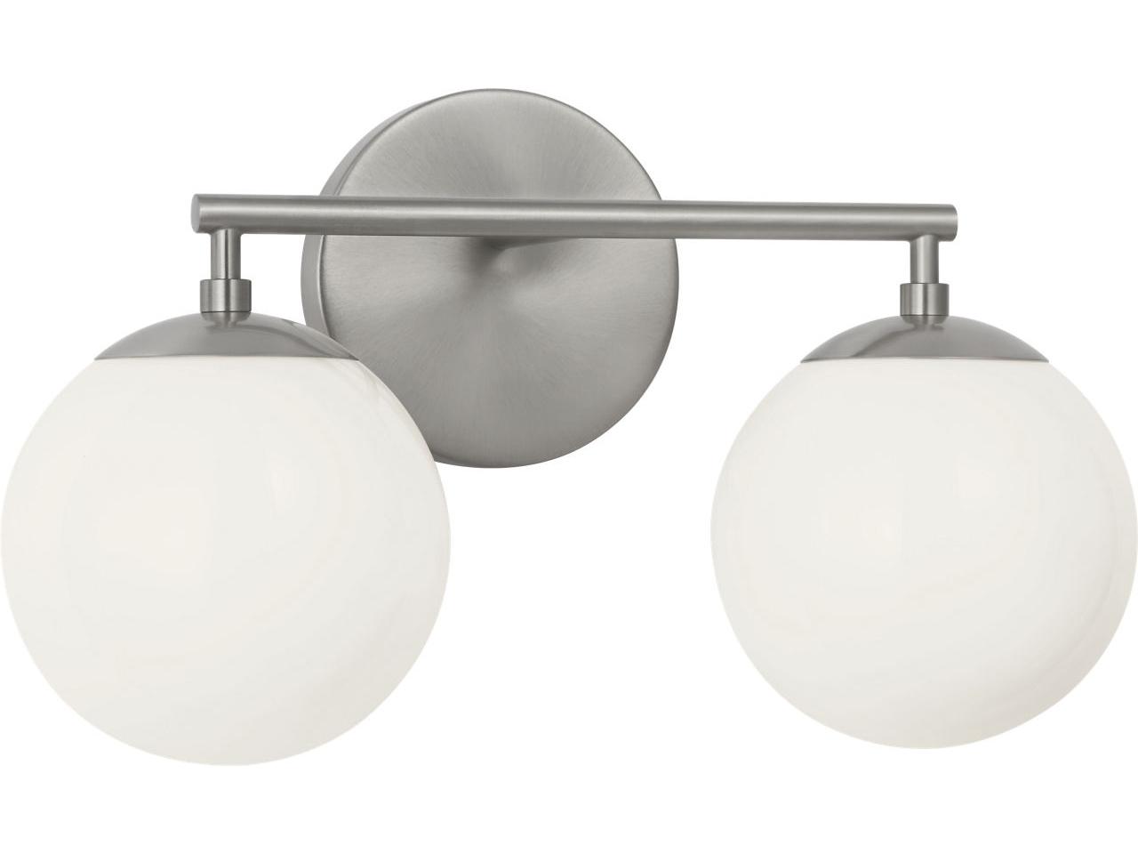 Generation Lighting Nube 2-Light Brushed Nickel Vanity Light