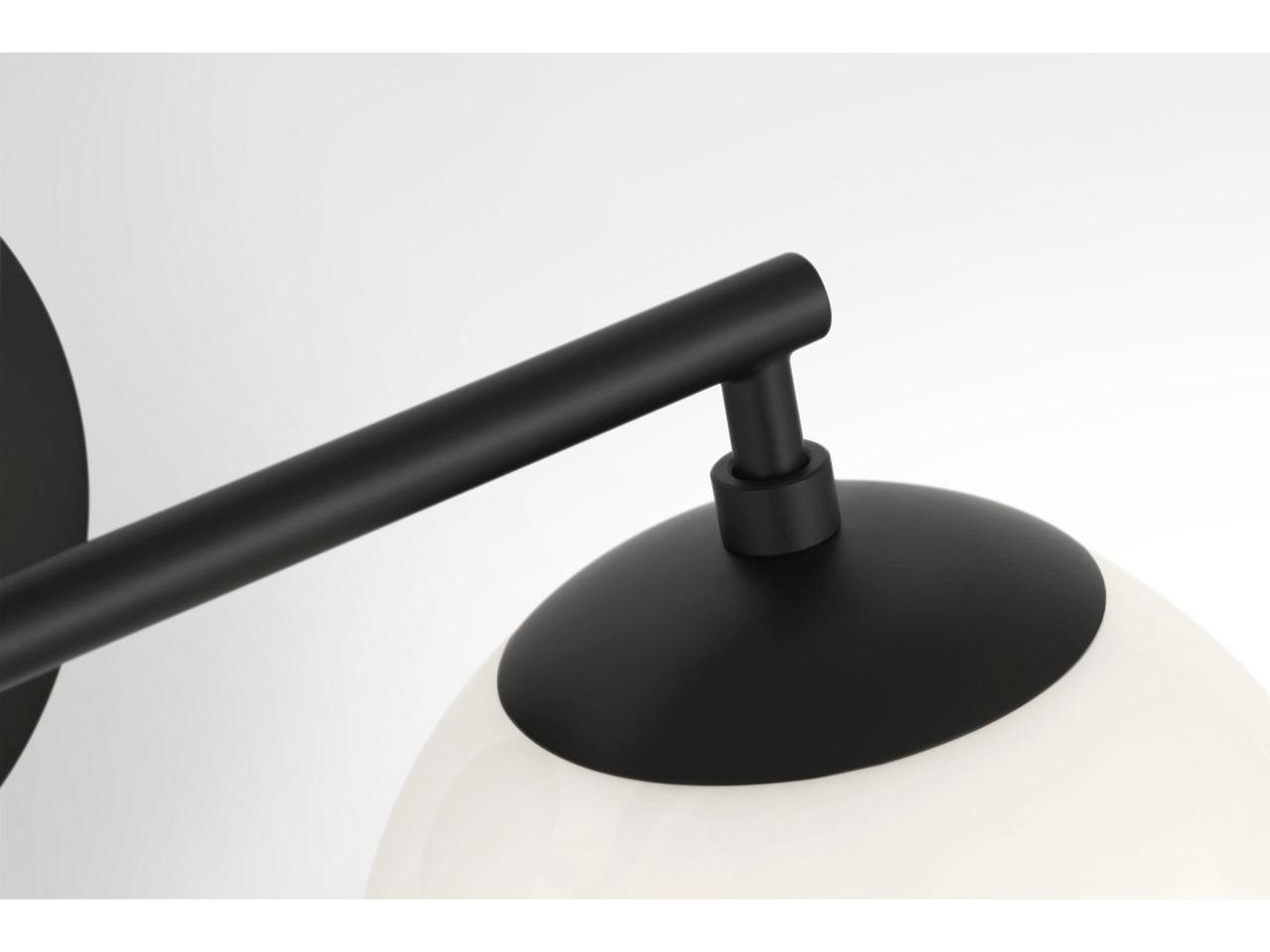 Generation Lighting Nube 2-Light Midnight Black Vanity Light