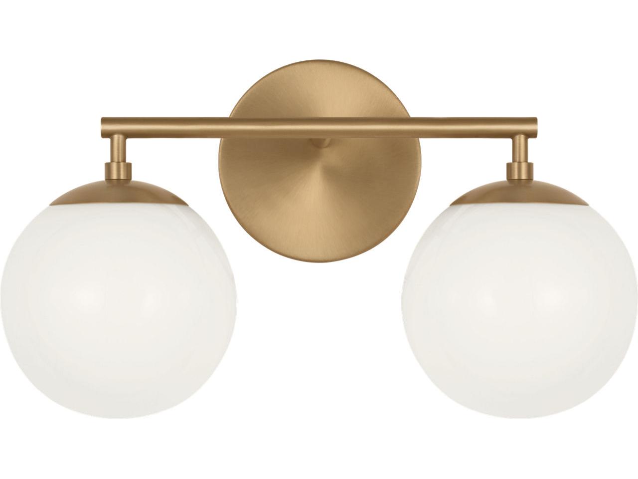 Generation Lighting Nube 2-Light Satin Brass Vanity Light