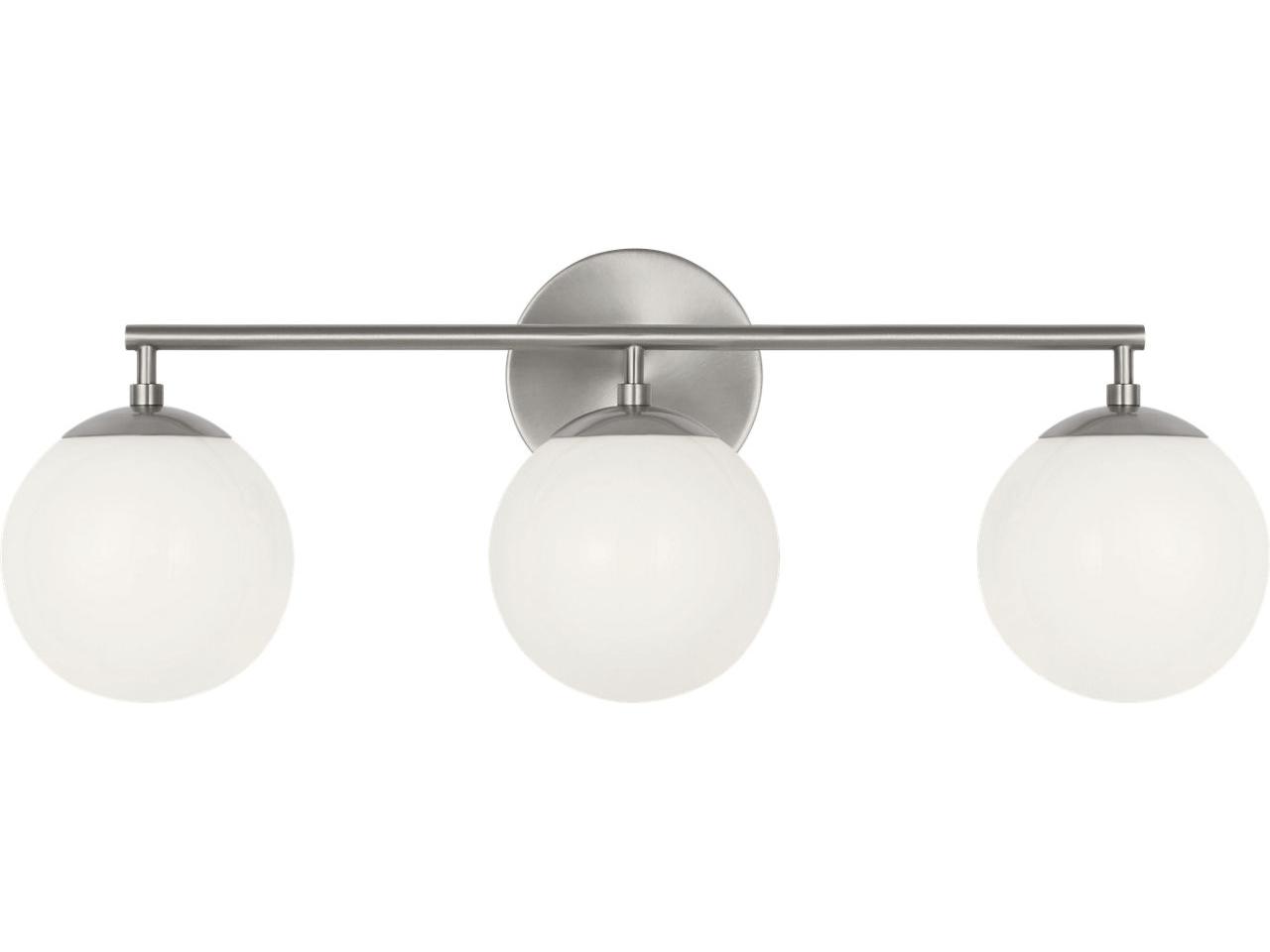 Generation Lighting Nube 3-Light Brushed Nickel Vanity Light