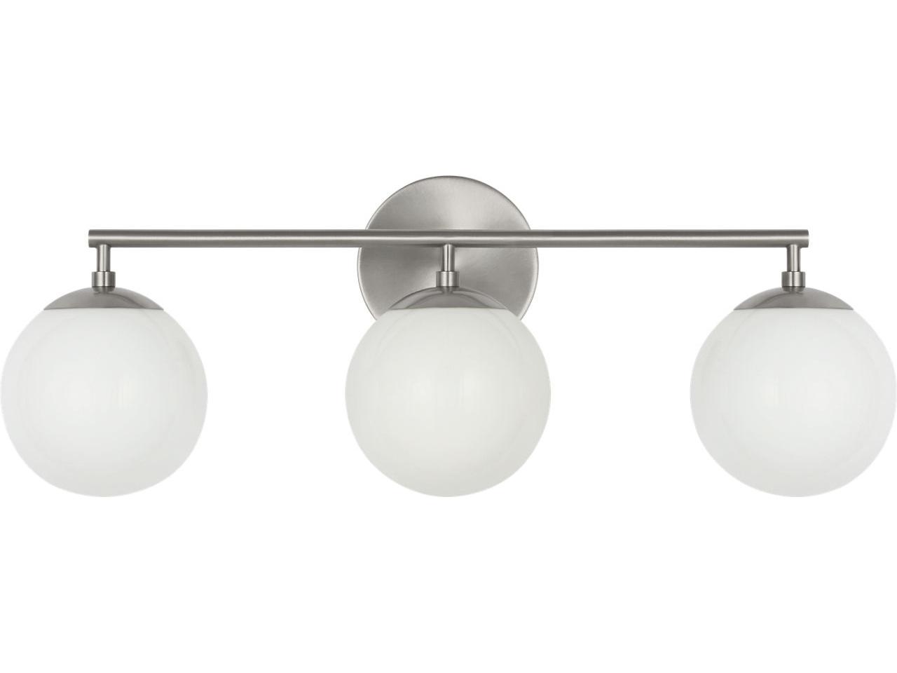 Generation Lighting Nube 3-Light Brushed Nickel Vanity Light