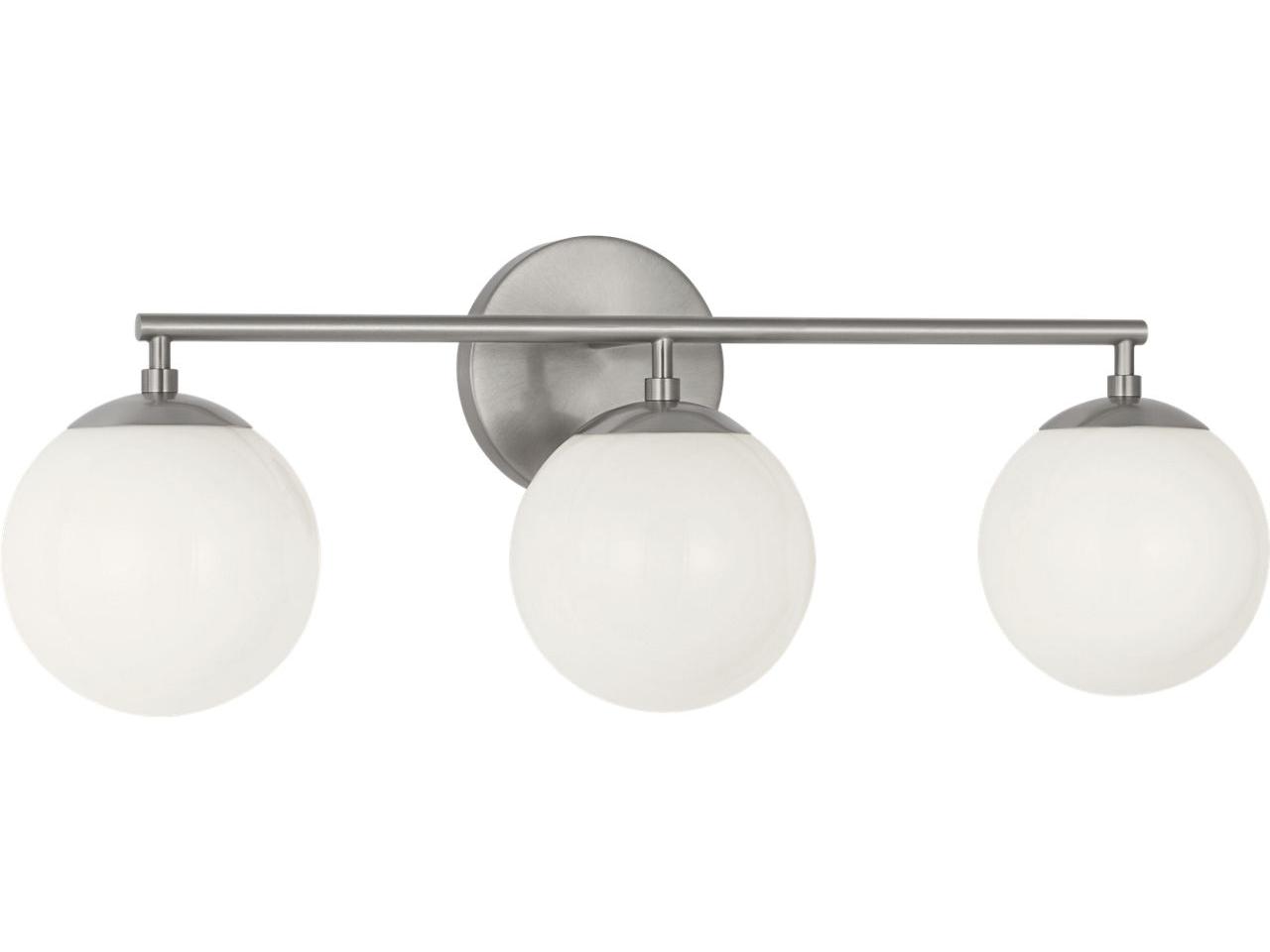 Generation Lighting Nube 3-Light Brushed Nickel Vanity Light