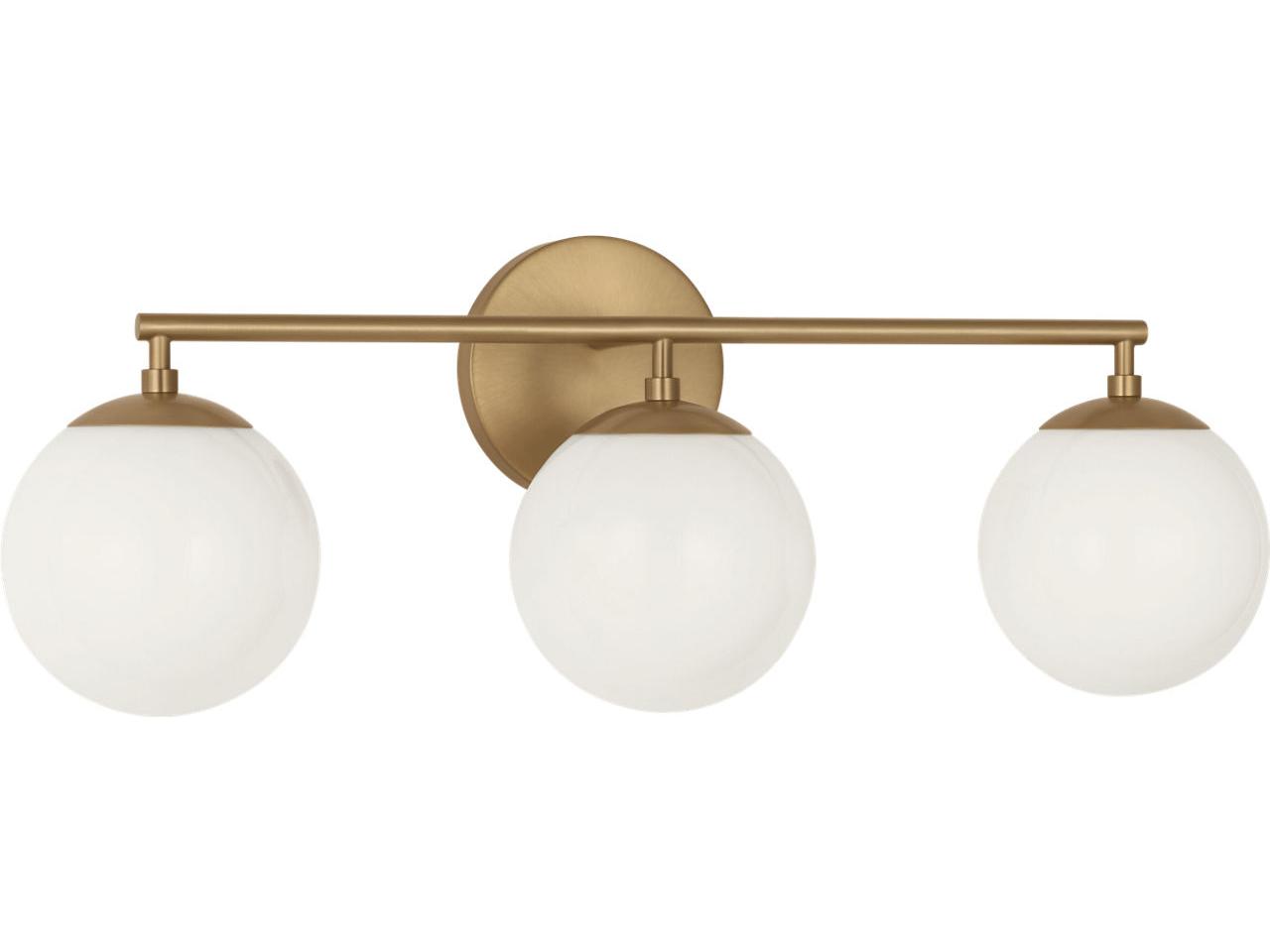 Generation Lighting Nube 3-Light Satin Brass Vanity Light