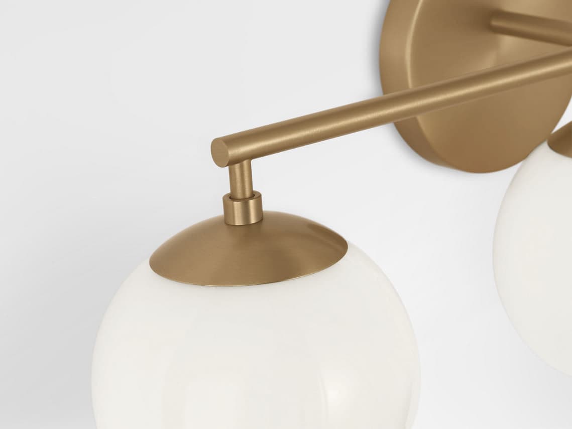 Generation Lighting Nube 3-Light Satin Brass Vanity Light