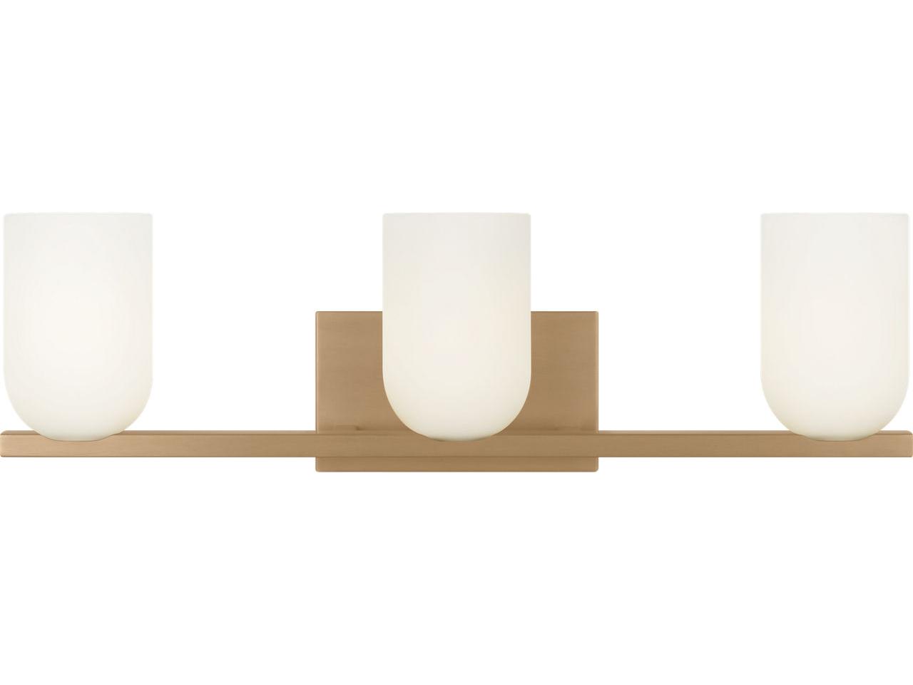 Generation Lighting Neblina 3-Light Satin Brass Vanity Light