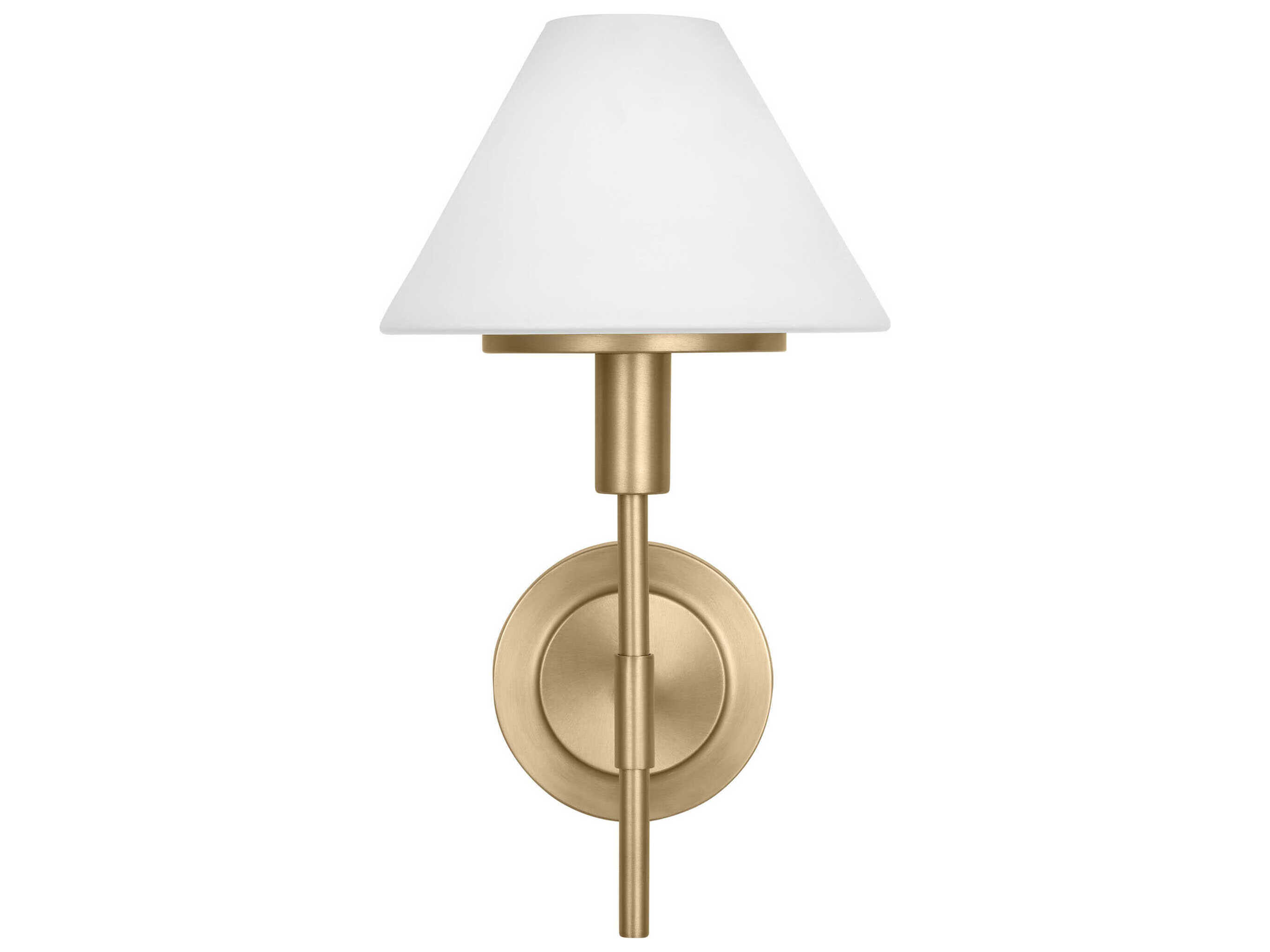Generation Lighting Mendota 1-Light Satin Brass Wall Sconce