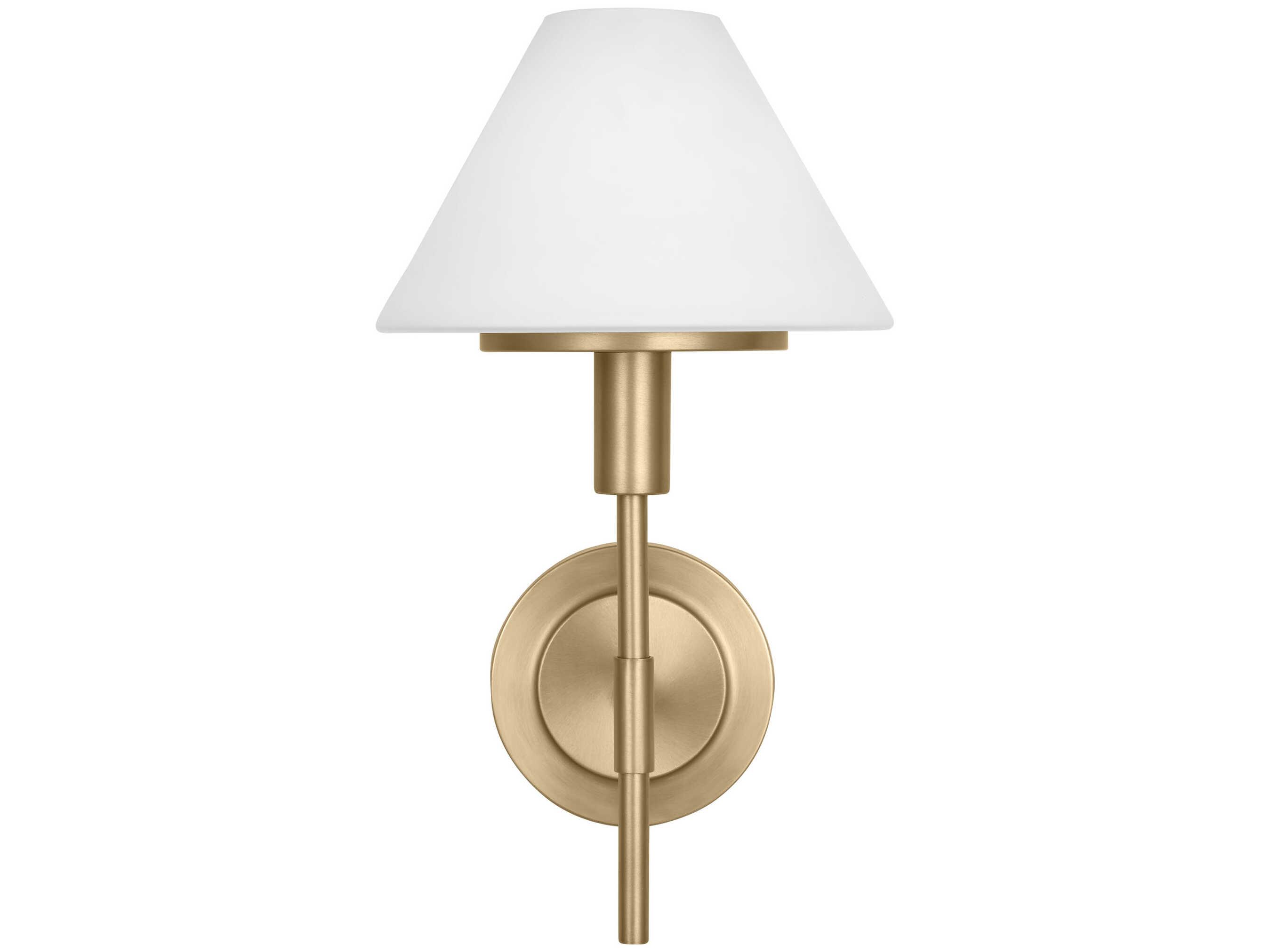 Generation Lighting Mendota 1-Light Satin Brass Wall Sconce