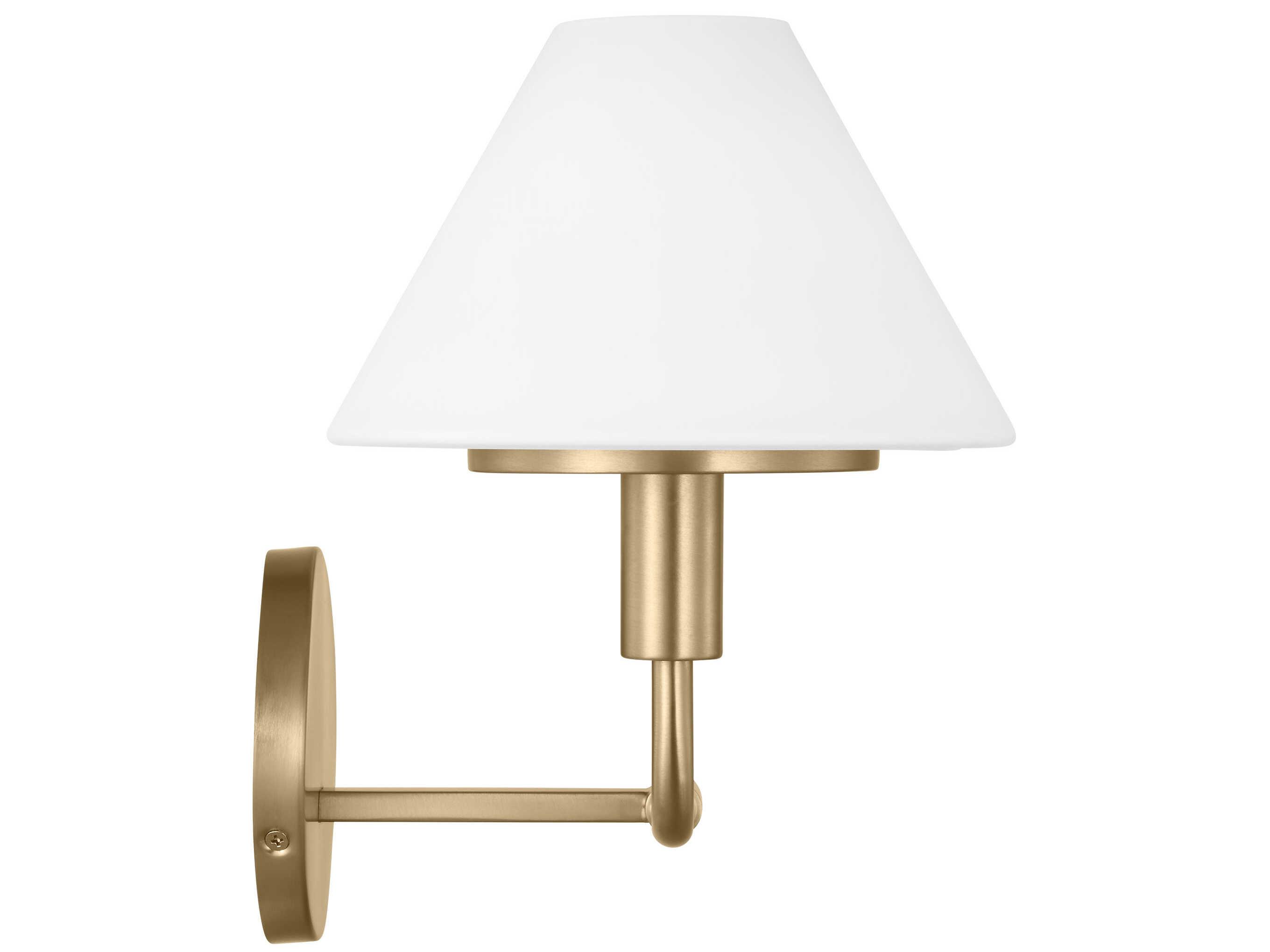 Generation Lighting Mendota 2-Light Satin Brass Vanity Light