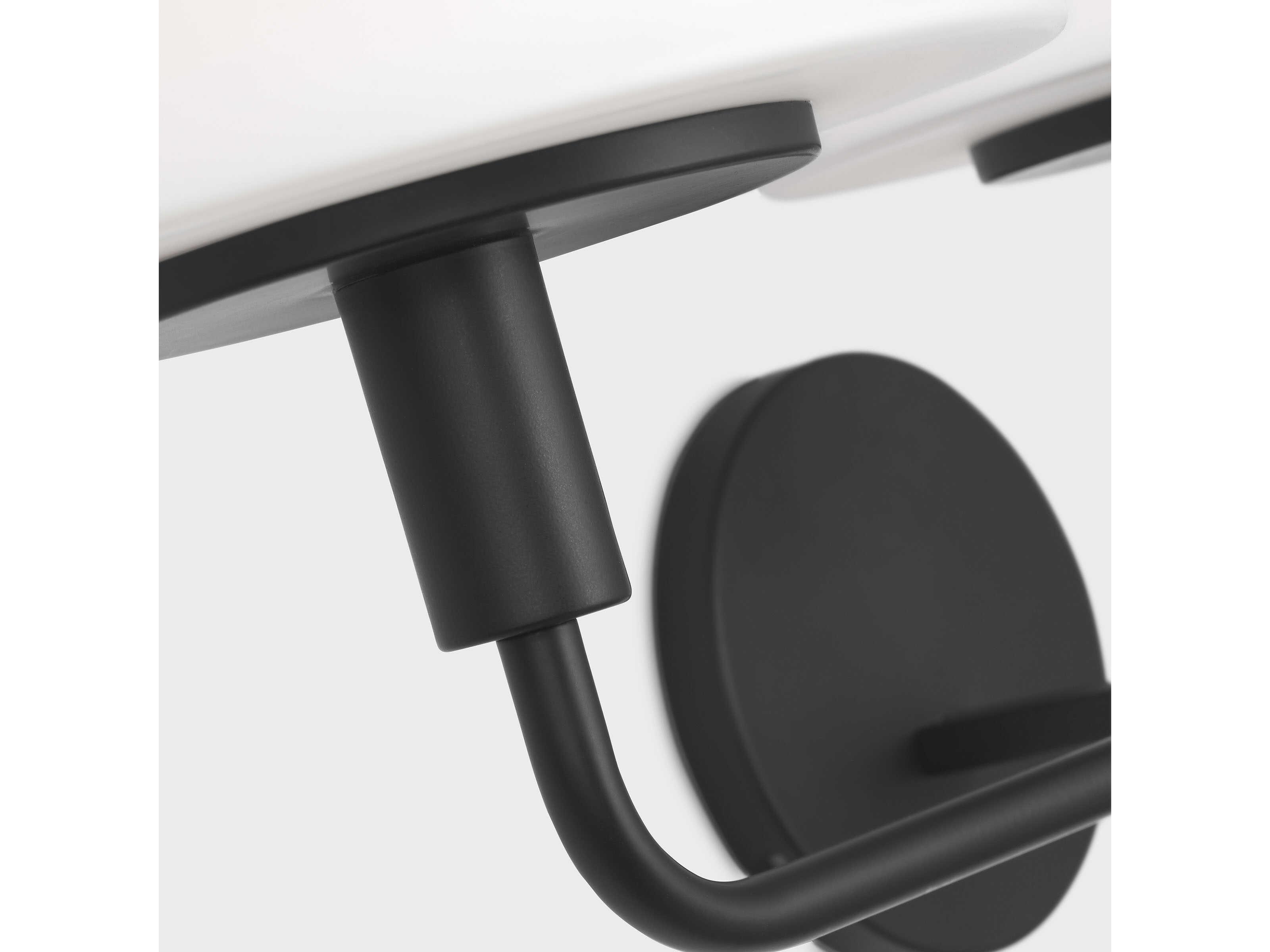 Generation Lighting Mendota 3-Light Midnight Black Vanity Light