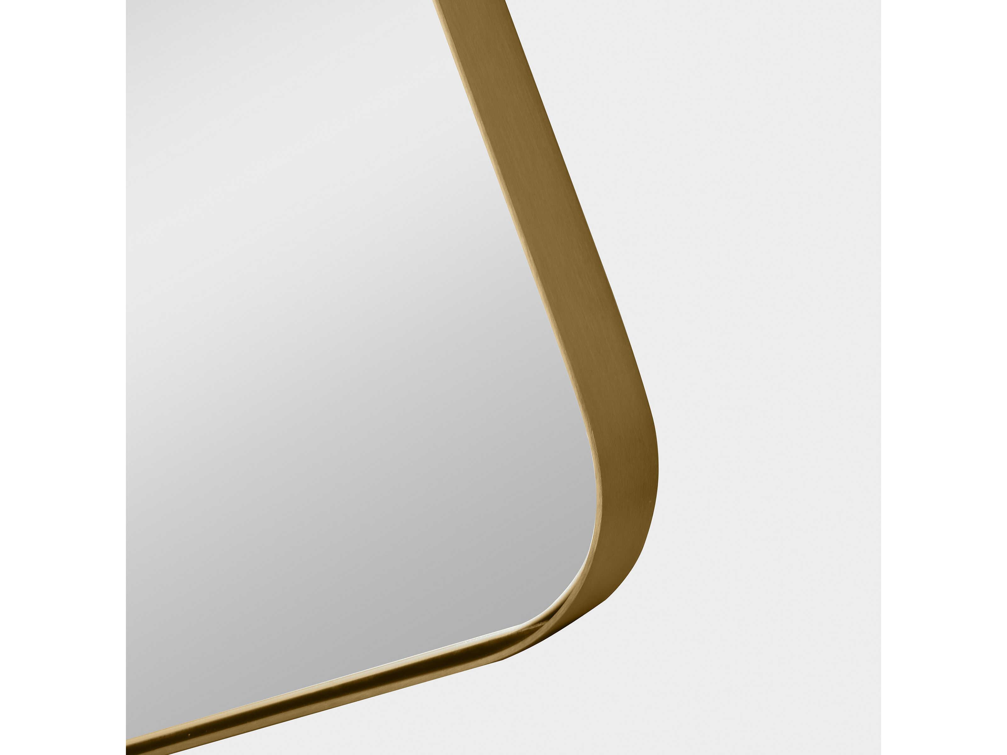 Generation Lighting Planer Burnished Brass Rectangular Wall Mirror