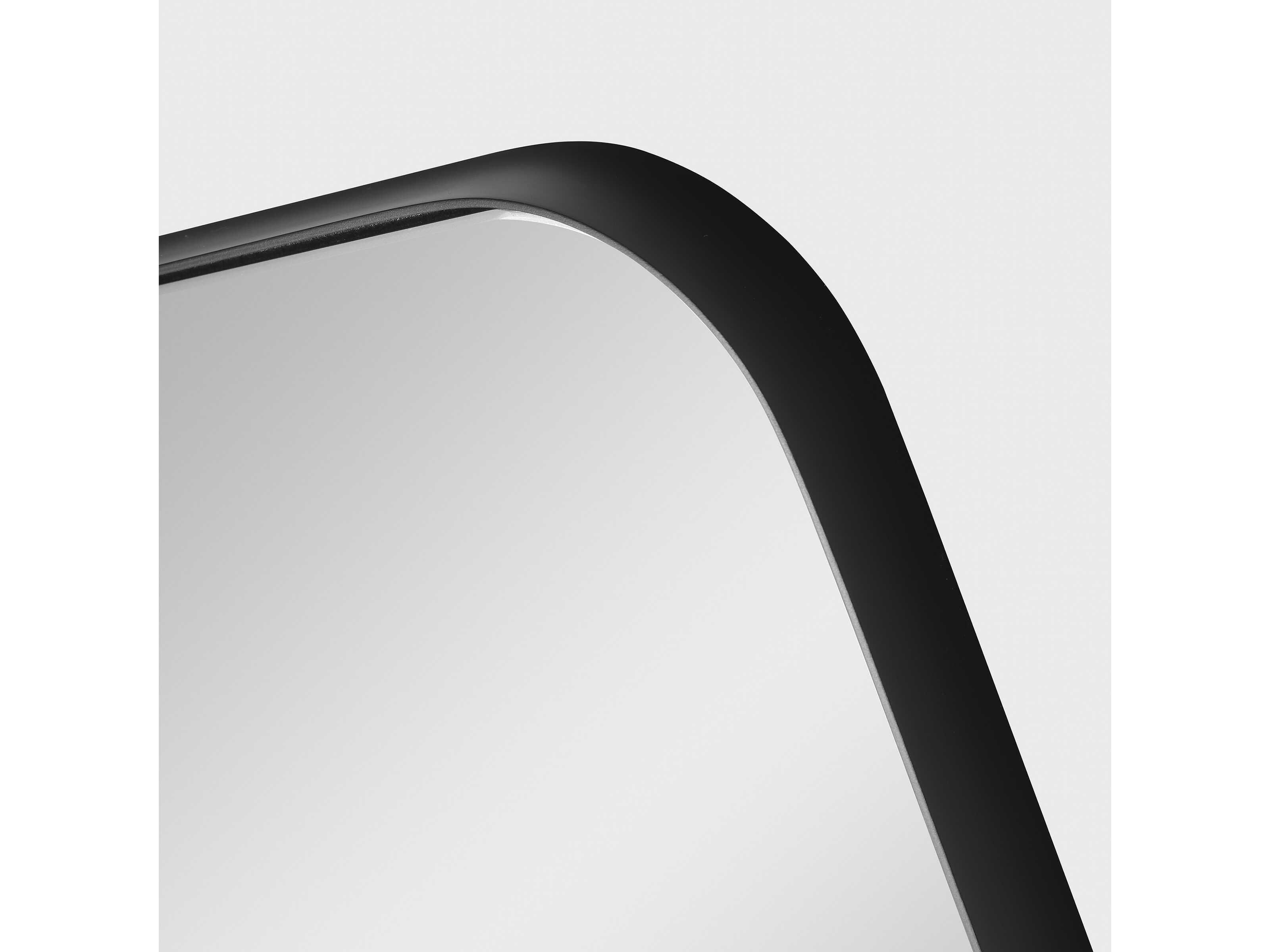 Generation Lighting Planer Midnight Black Rectangular Wall Mirror