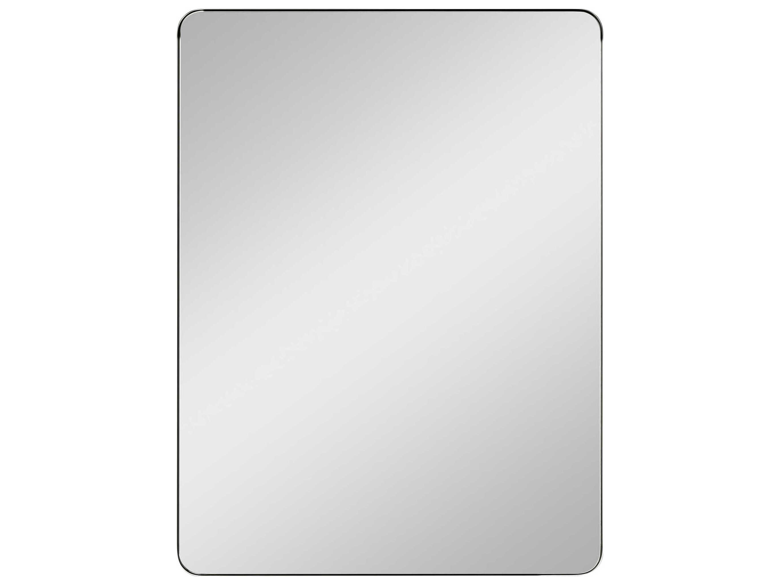 Generation Lighting Planer Polished Nickel Rectangular Wall Mirror