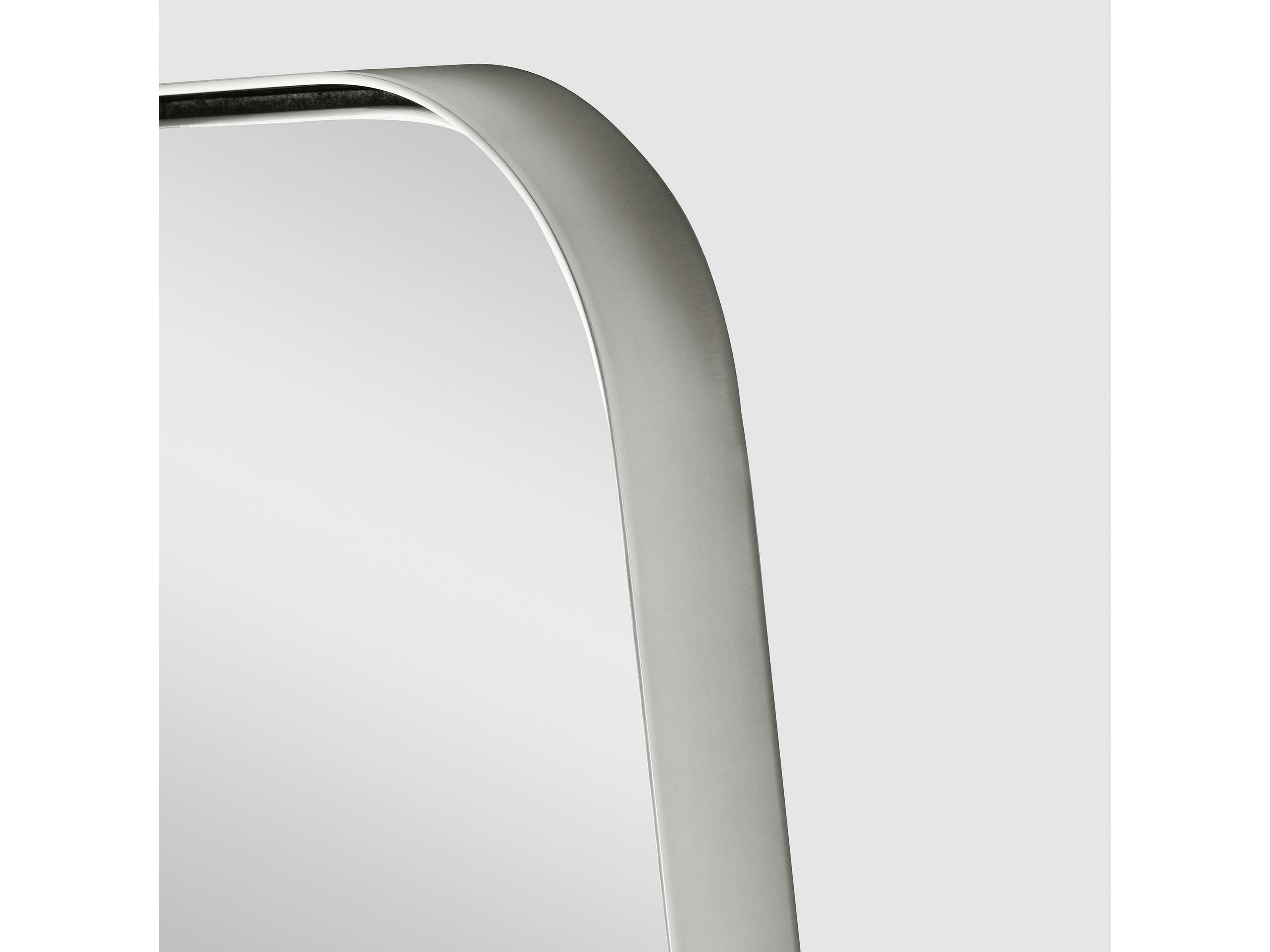 Generation Lighting Planer Polished Nickel Rectangular Wall Mirror