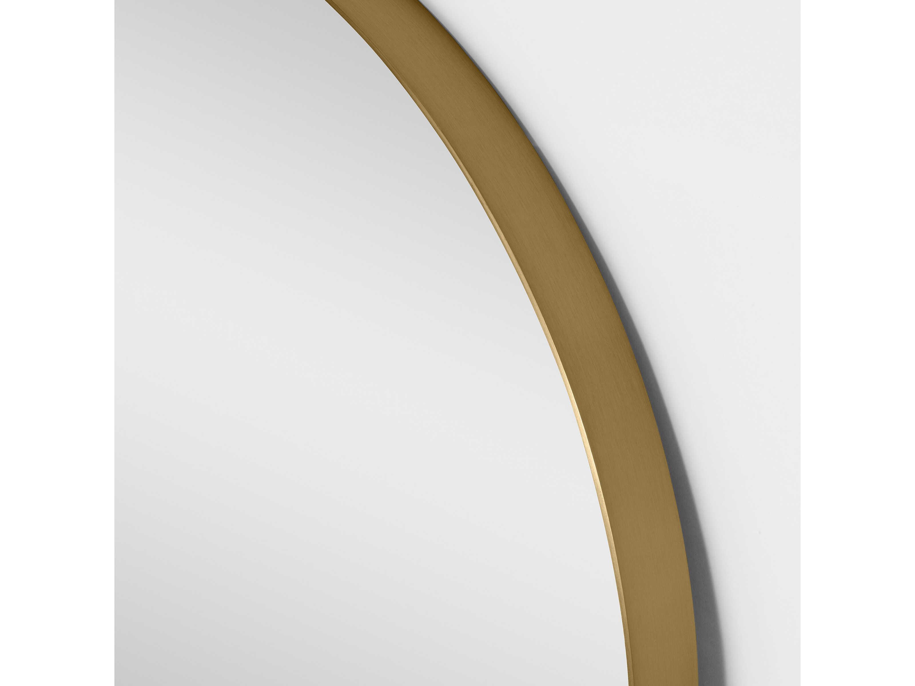 Generation Lighting Planer Burnished Brass Wall Mirror