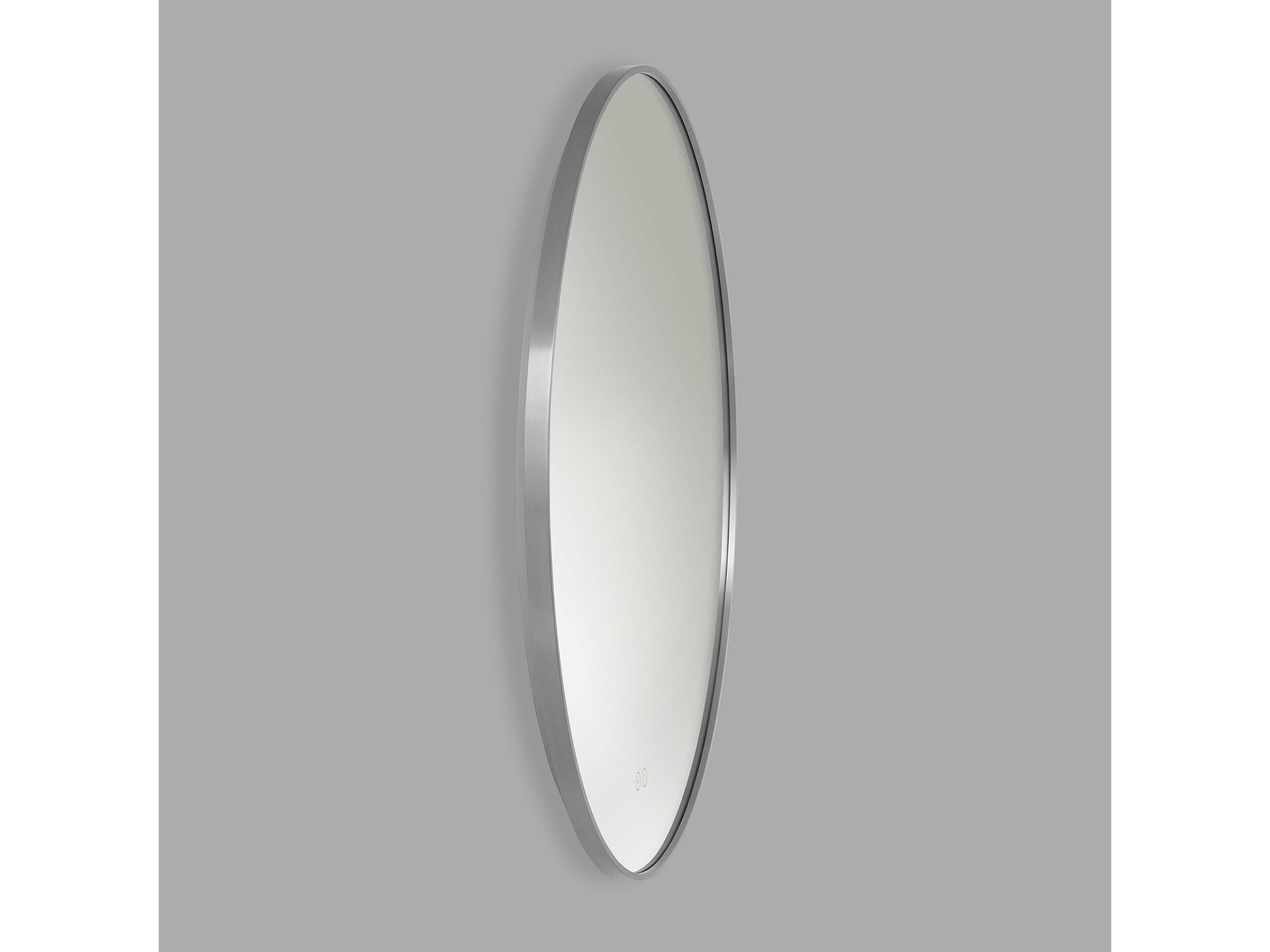 Generation Lighting Cadre Brushed Nickel Round Wall Mirror
