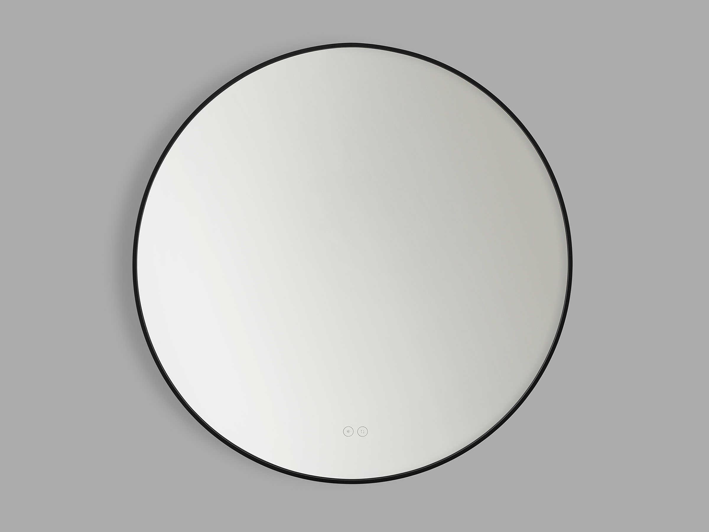 Generation Lighting Cadre Midnight Black Round Wall Mirror