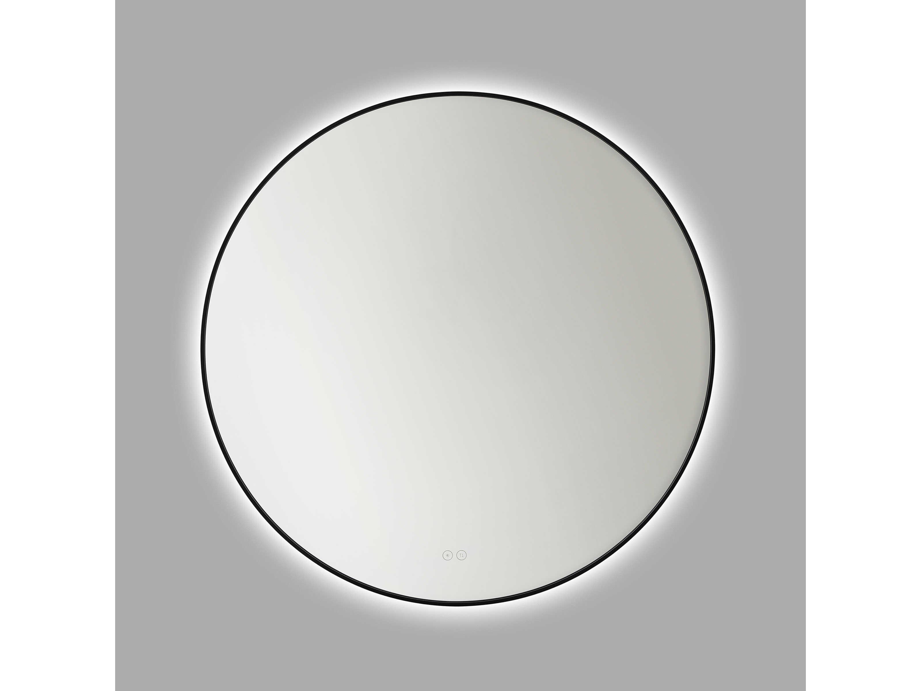 Generation Lighting Cadre Midnight Black Round Wall Mirror