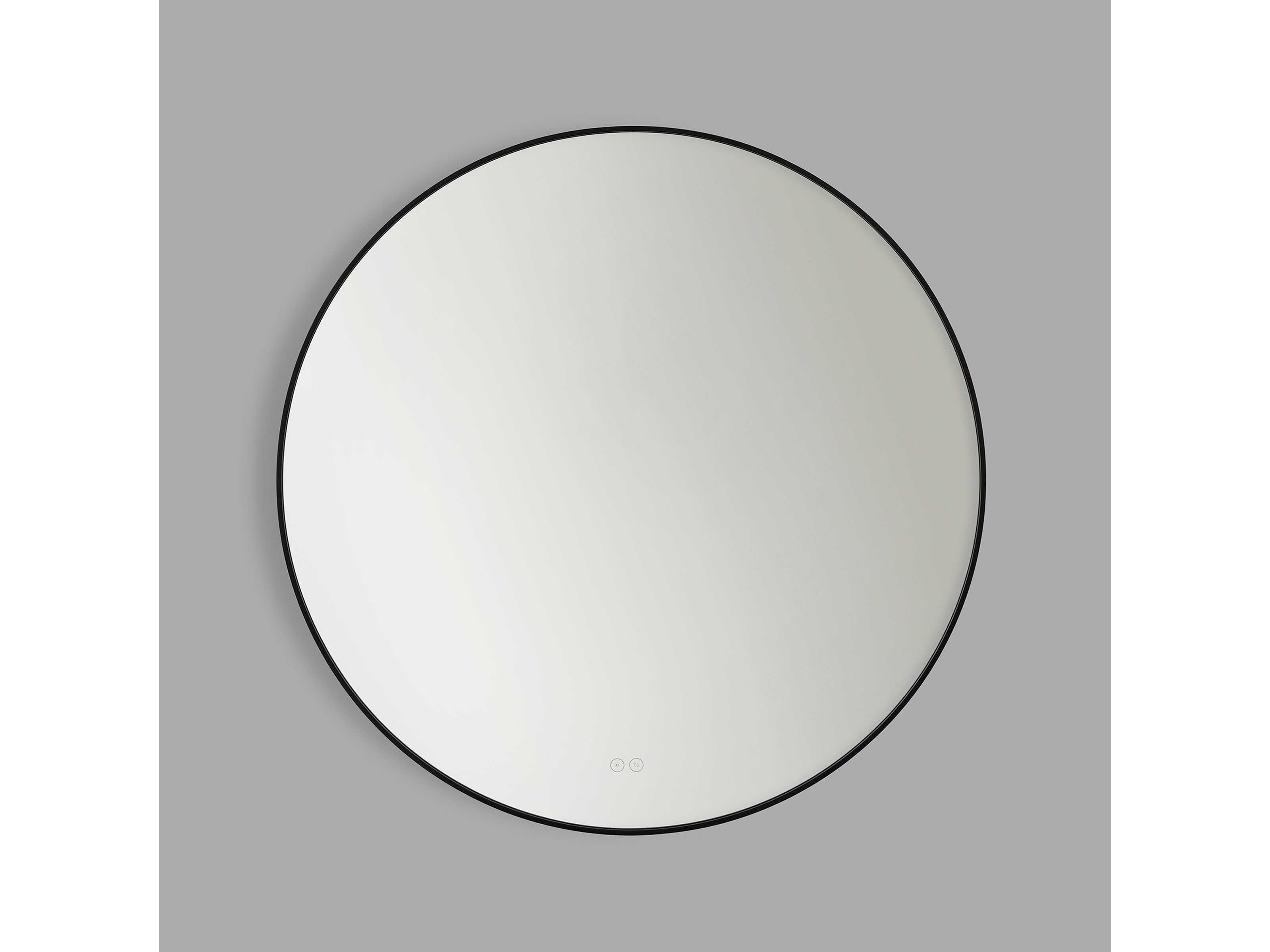 Generation Lighting Cadre Midnight Black Round Wall Mirror