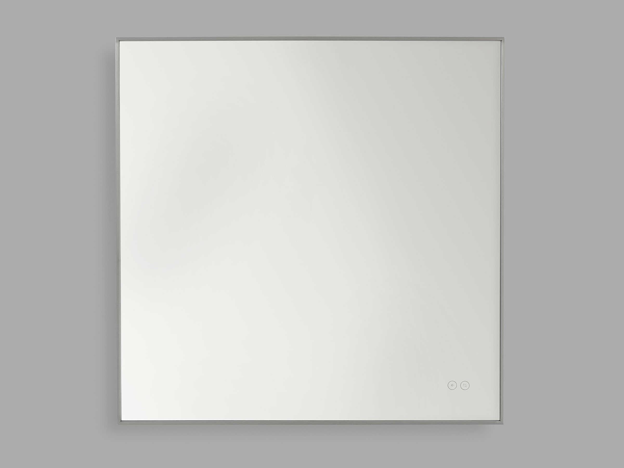 Generation Lighting Cadre Brushed Nickel Square Wall Mirror