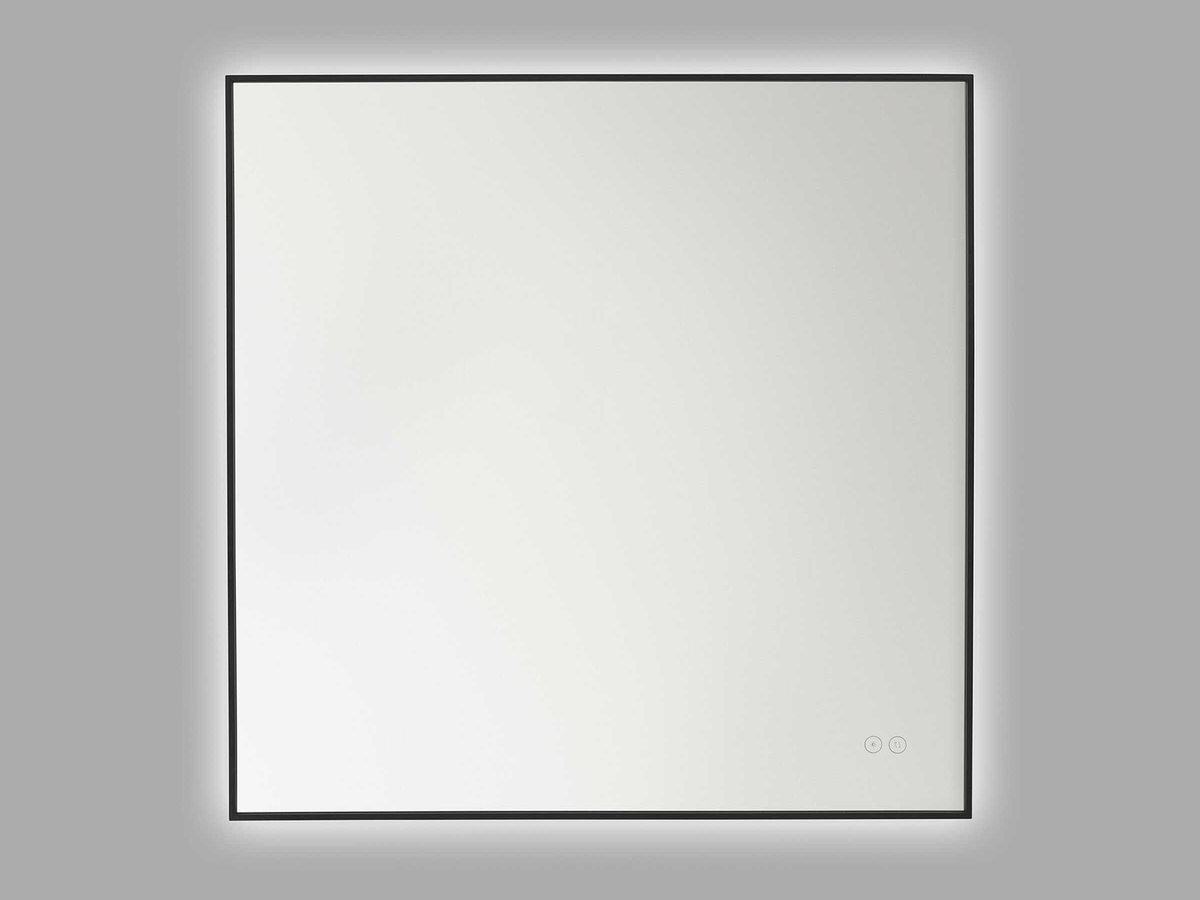 Generation Lighting Cadre Midnight Black Square Wall Mirror