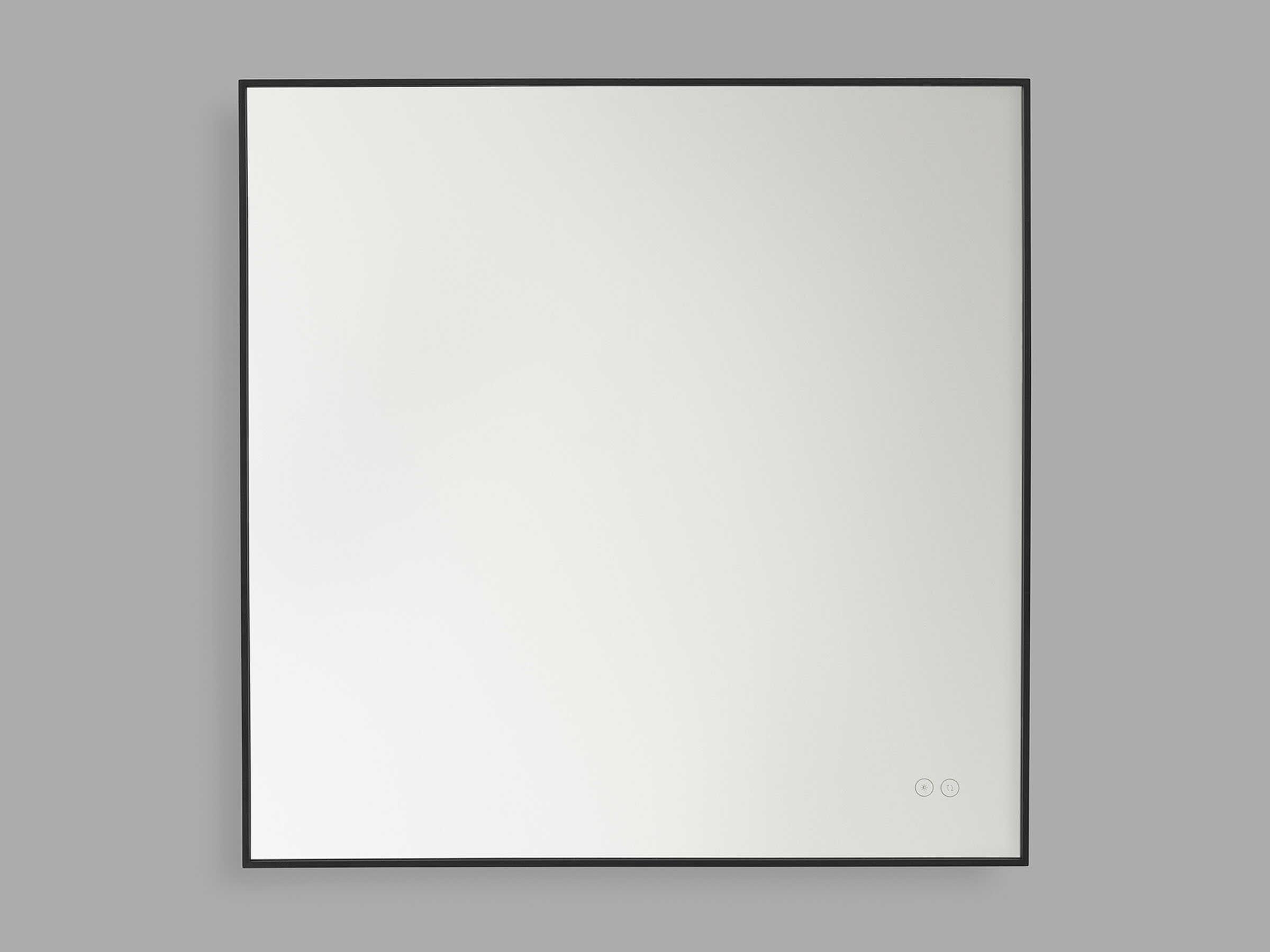 Generation Lighting Cadre Midnight Black Square Wall Mirror